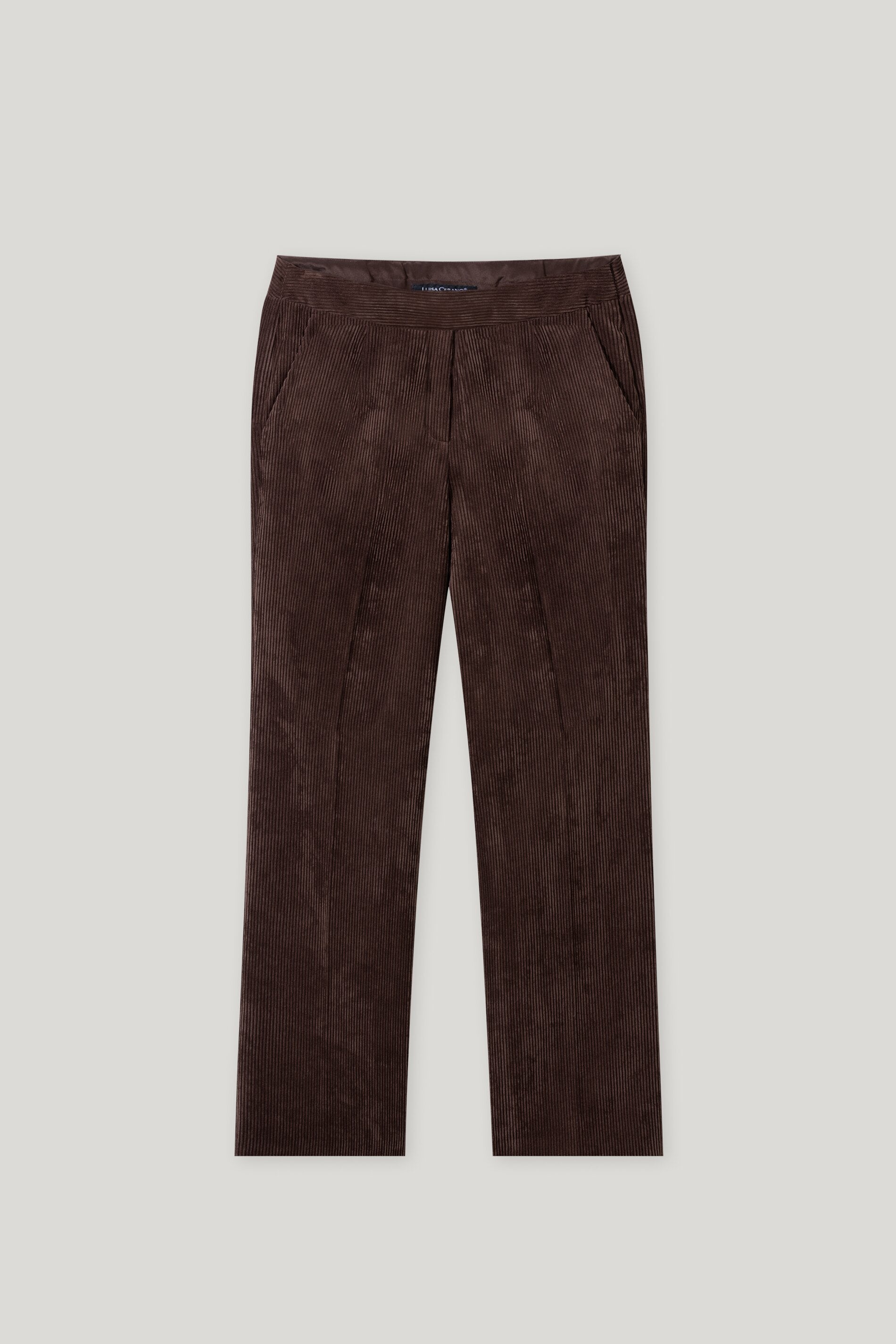 Cord-Wideleg-Joggpants - espresso - ohne Bund | Artikel Front