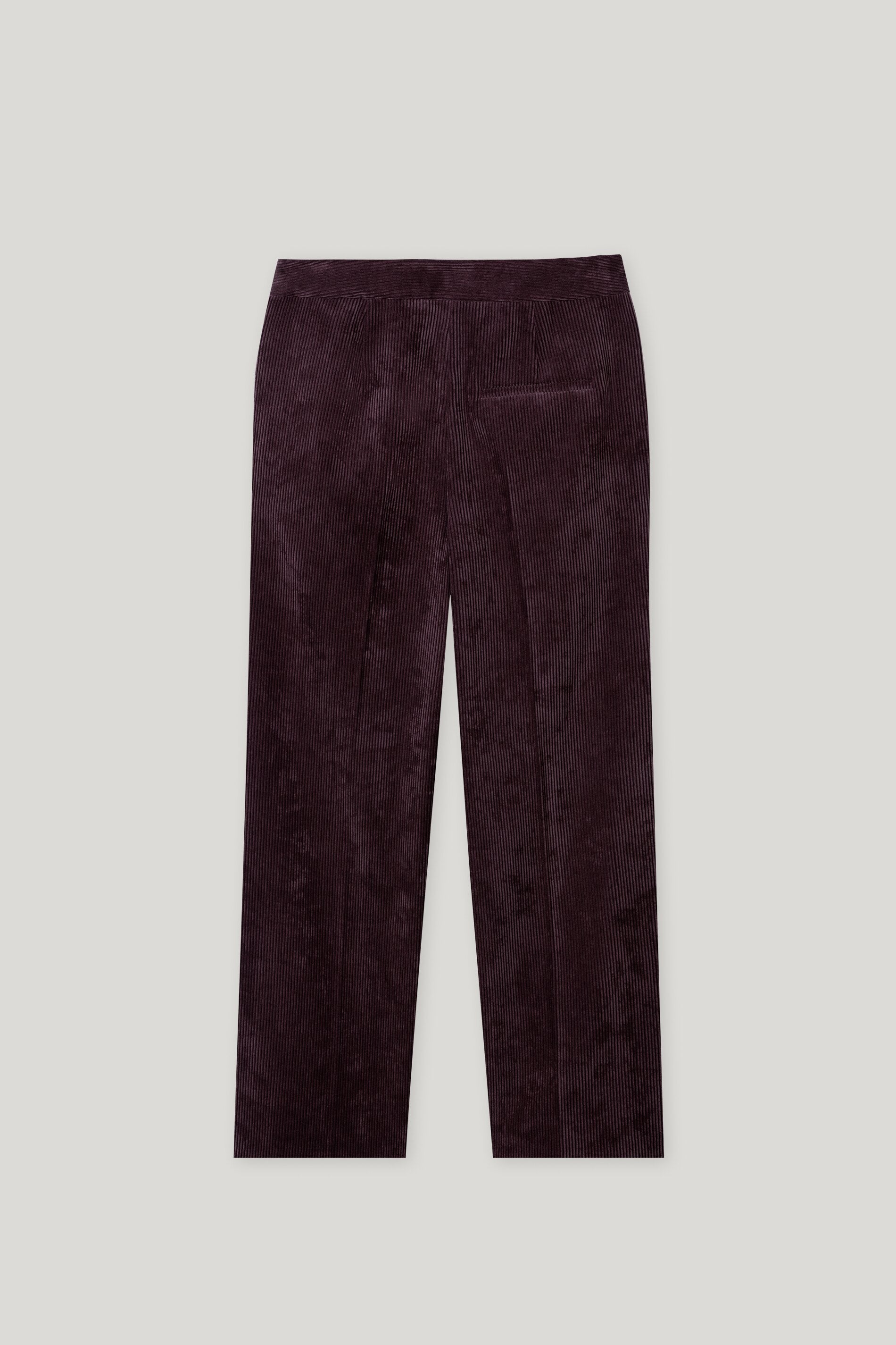 Cord-Wideleg-Joggpants - burgundy - ohne Bund | Artikel Rück