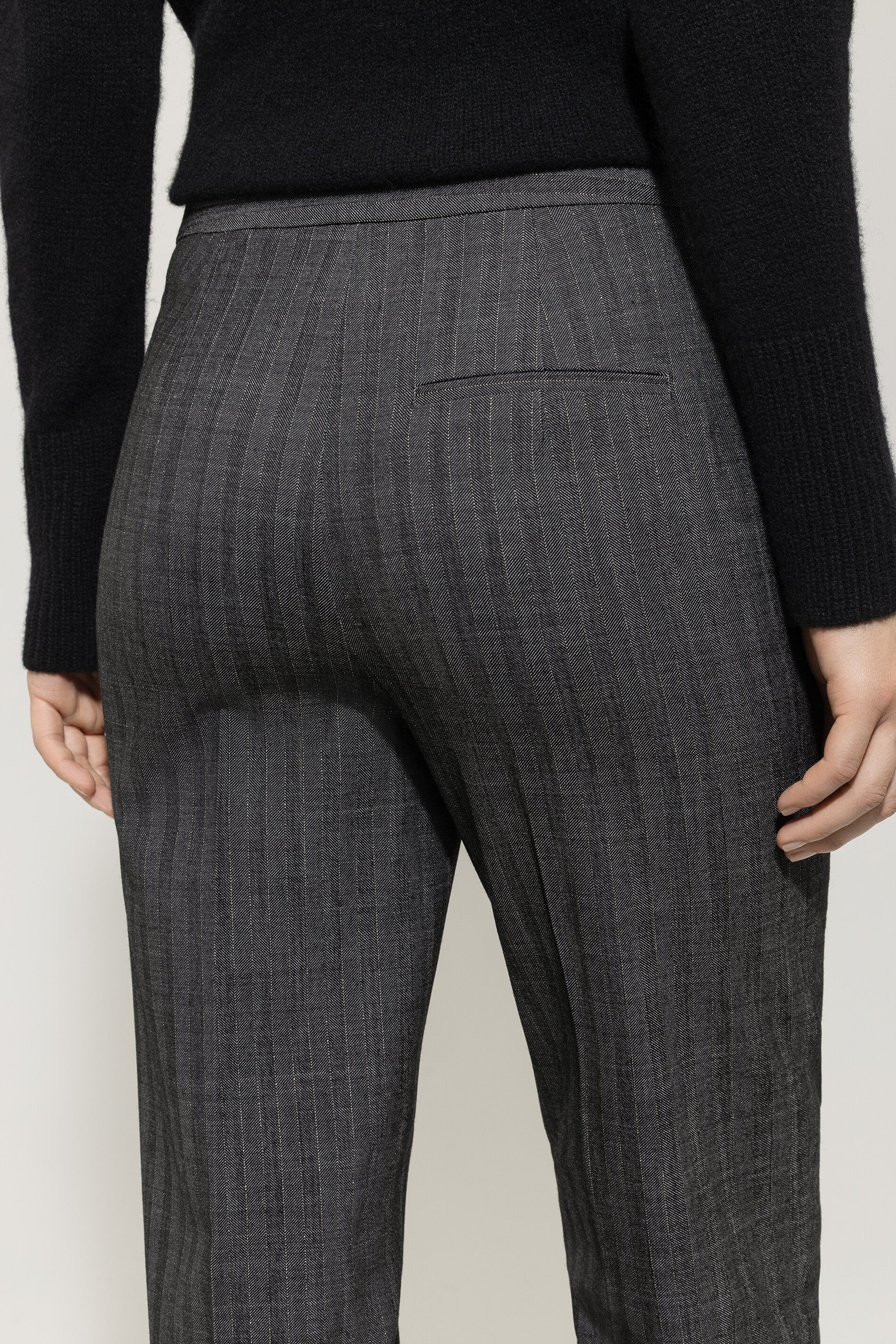 Pinstripe-Tapered-Pants - multi - Standard | Model Detail