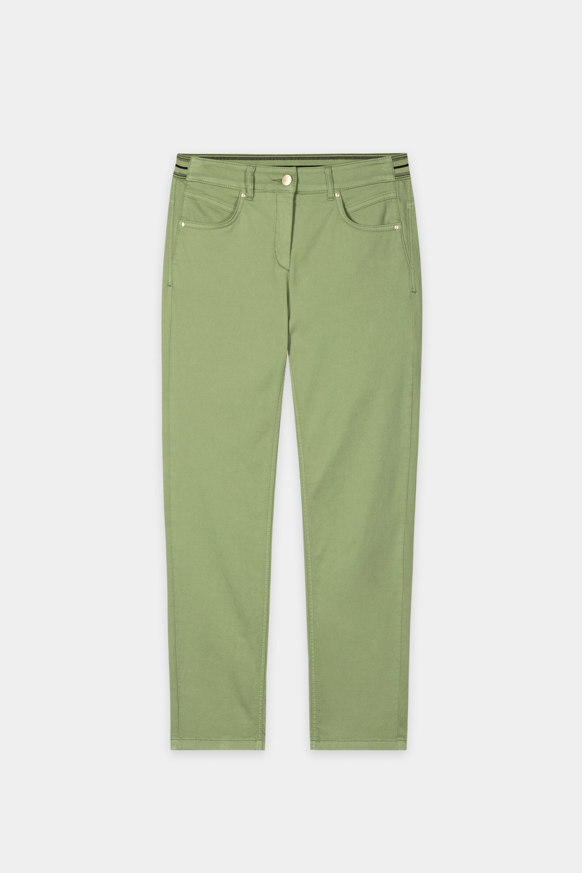 High-Stretch-Skinny-Denim - moss green - Standard | Artikel Front