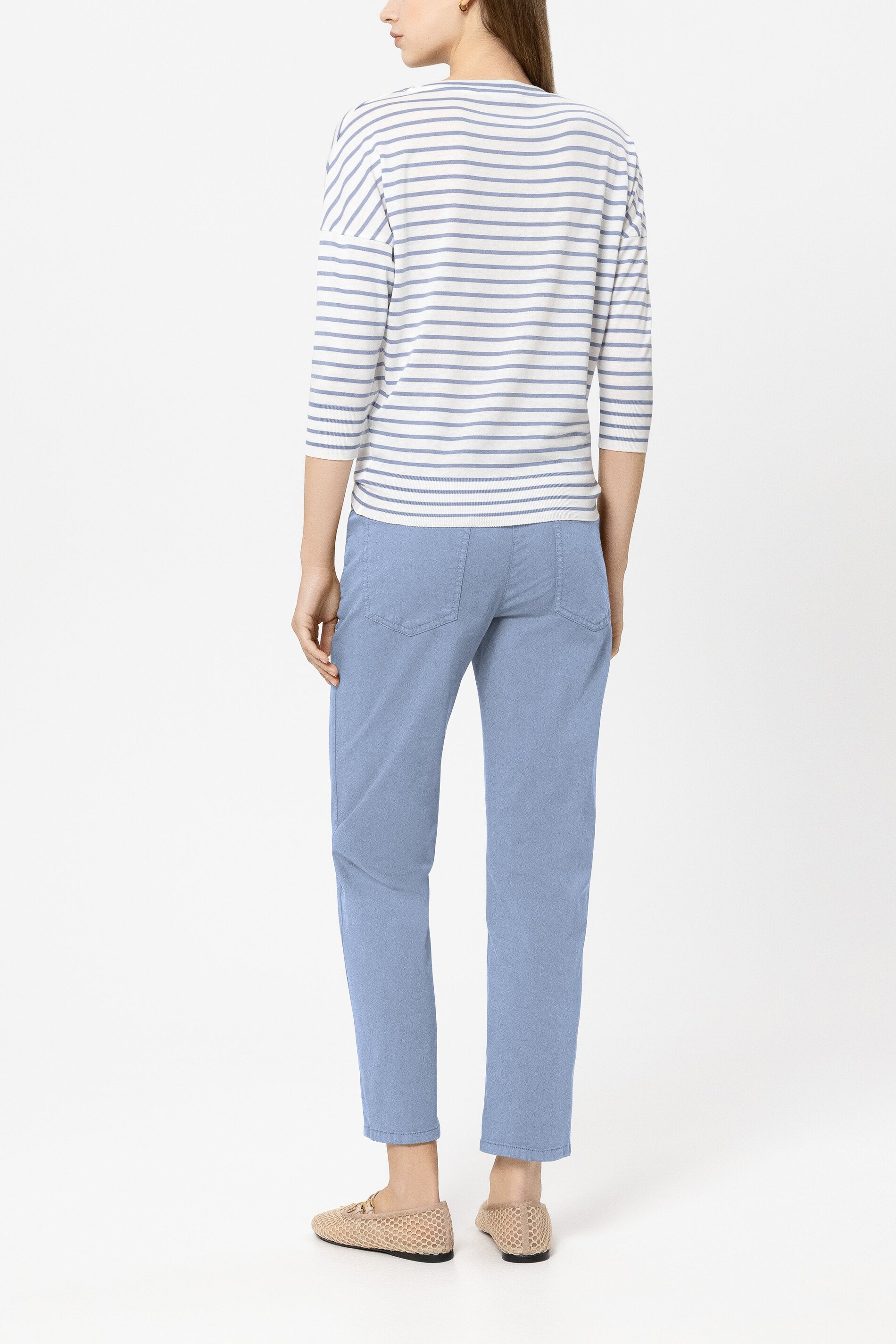 High-Stretch-Tapered-Denim - casual blue - Standard | Model Rück