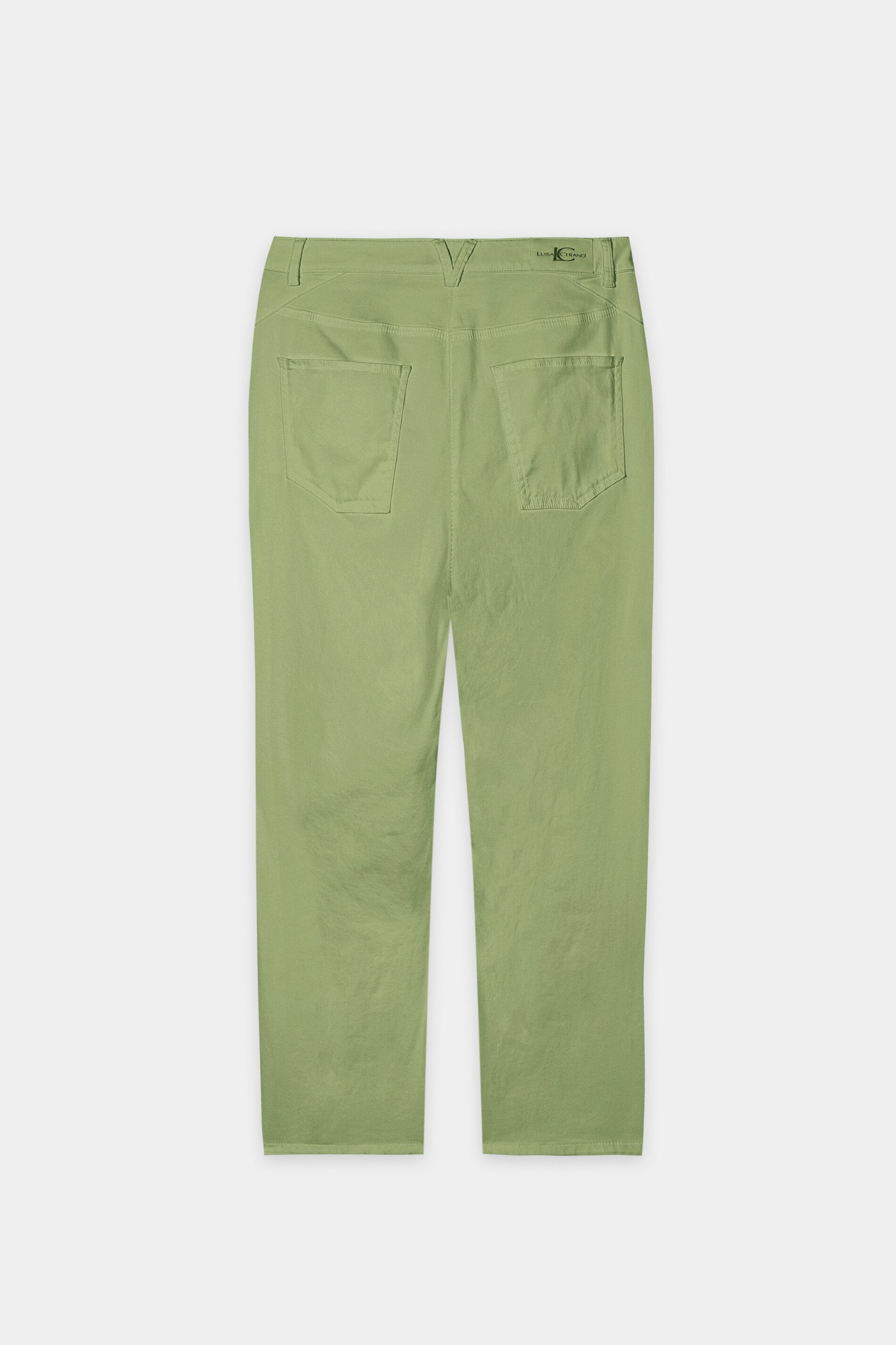 High-Stretch-Tapered-Denim - moss green - Standard | Artikel Rück