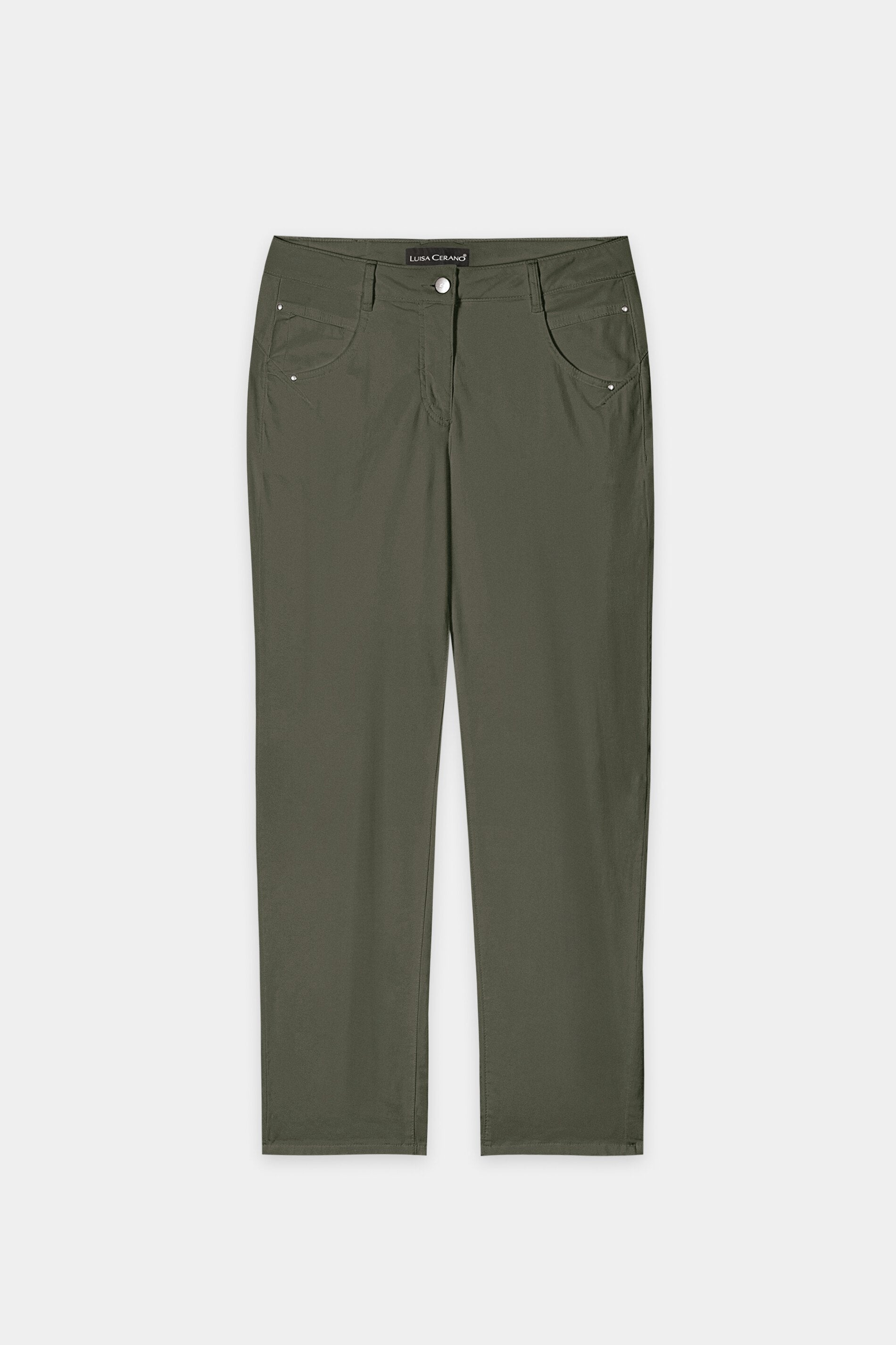 High-Stretch-Tapered-Denim - khaki - Standard | Artikel Front