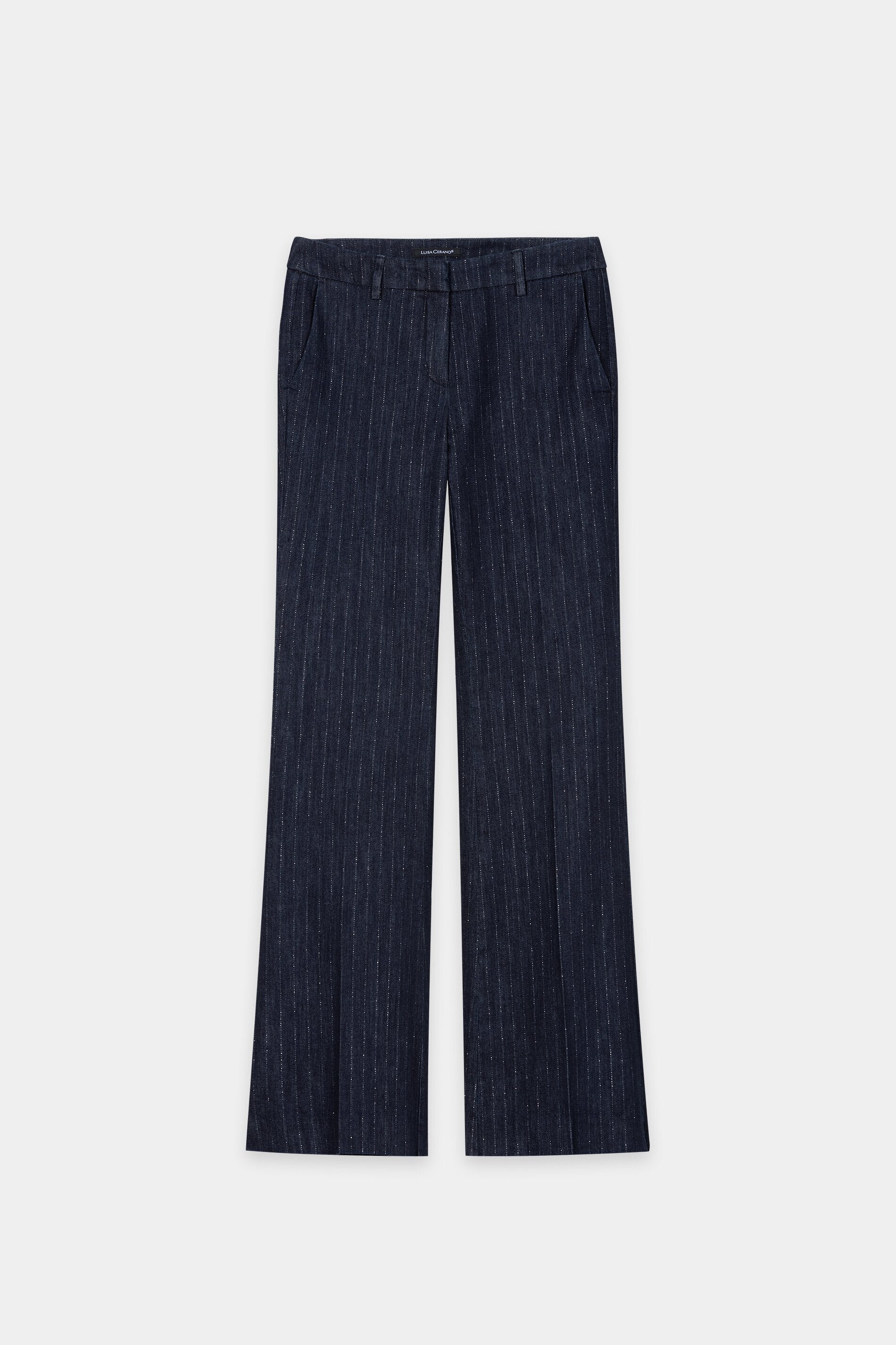 Pinstripe-Bootleg-Denim - denim blue - Standard | Artikel Front