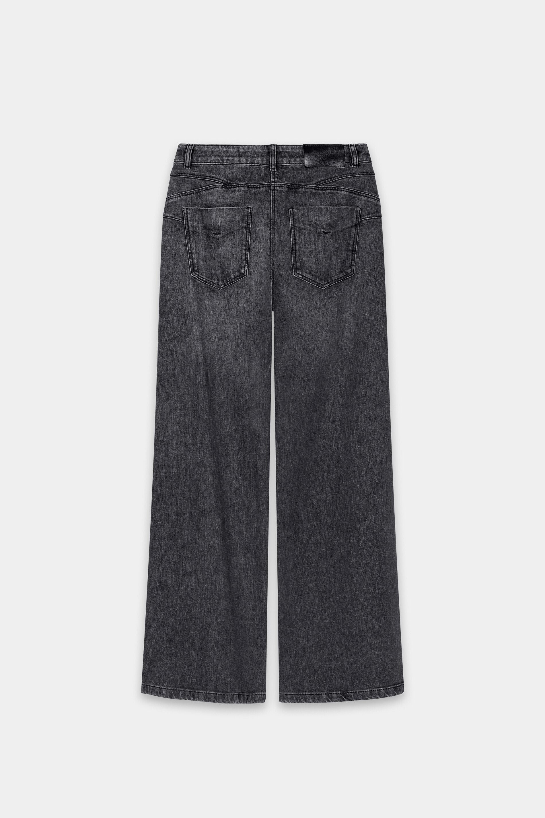 Authentik-Wideleg-Denim - pure black - Standard | Artikel Rück