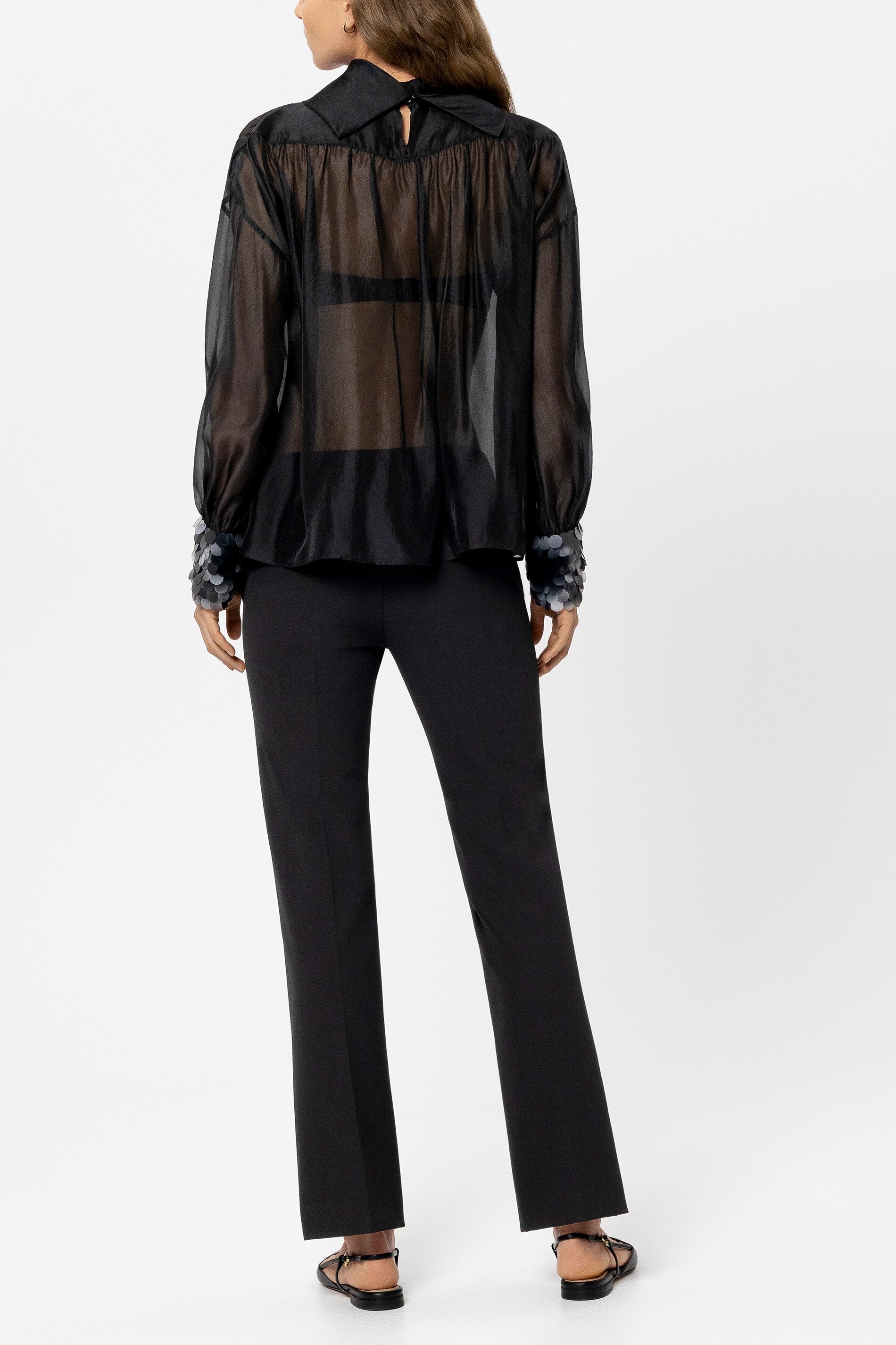 Babyflare-Pants - black - Standard | Model Rück