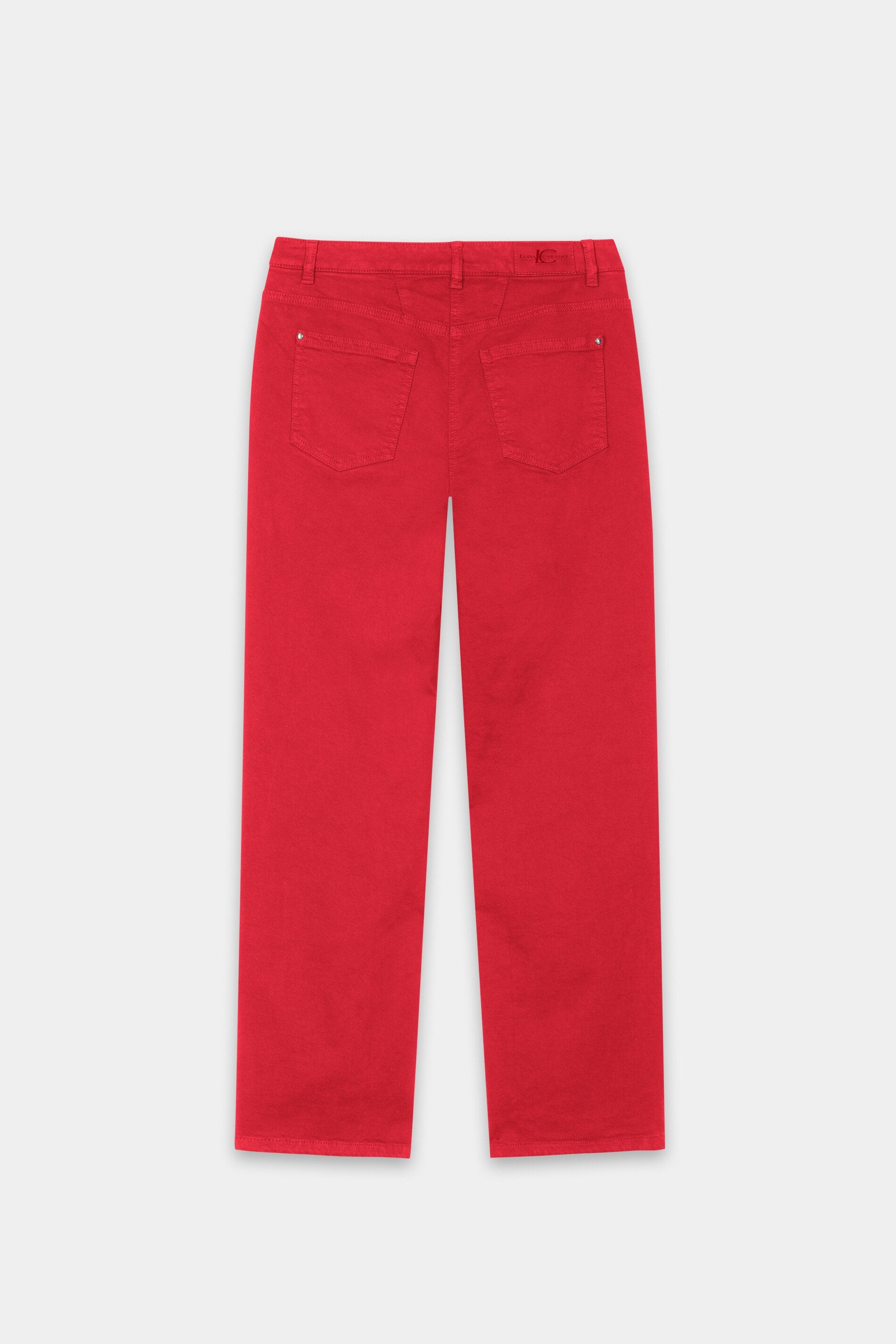 Authentic-Straightleg-Denim - cherry red - Standard | Artikel Rück