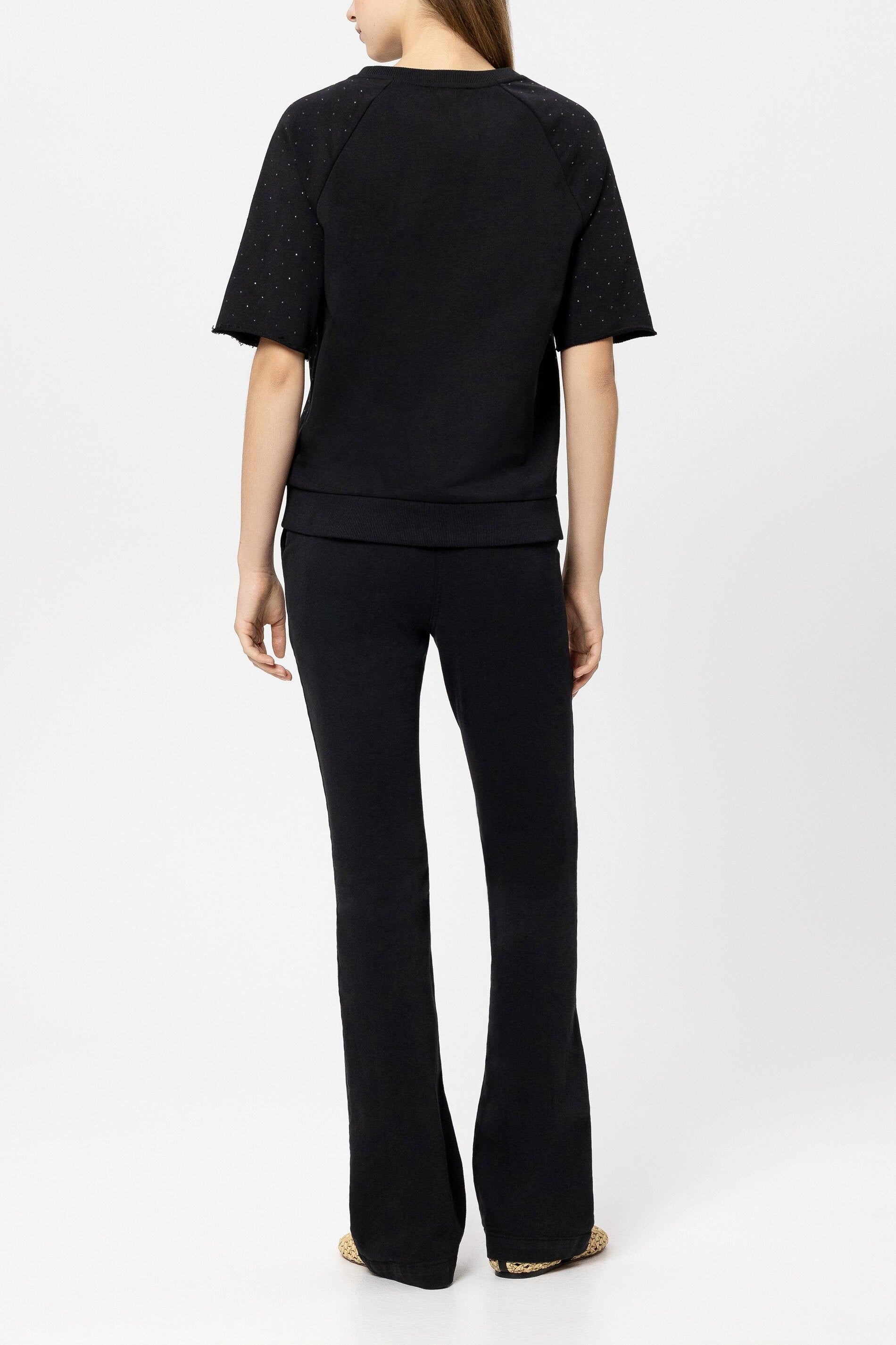 Authentic-Flared-Denim - pure black - Standard | Model Rück