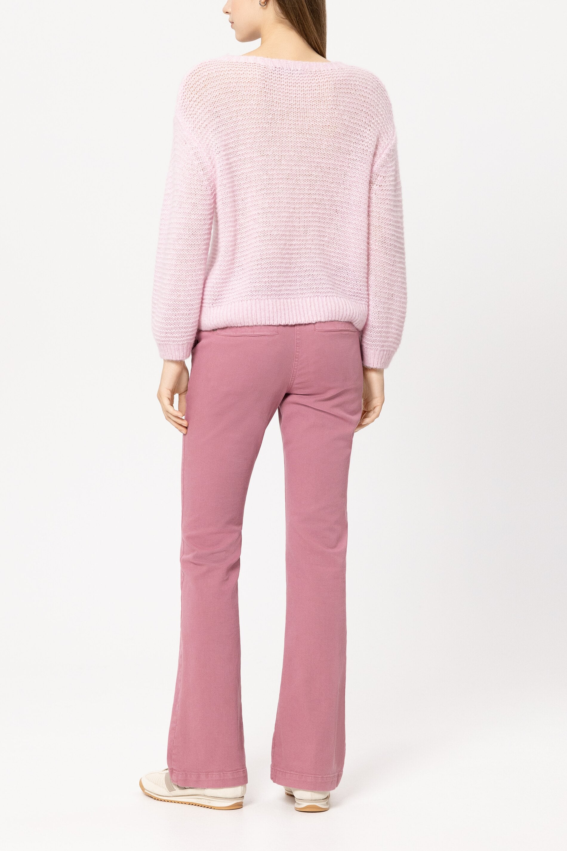 Authentic-Flared-Denim - smoky rose - Standard | Model Rück