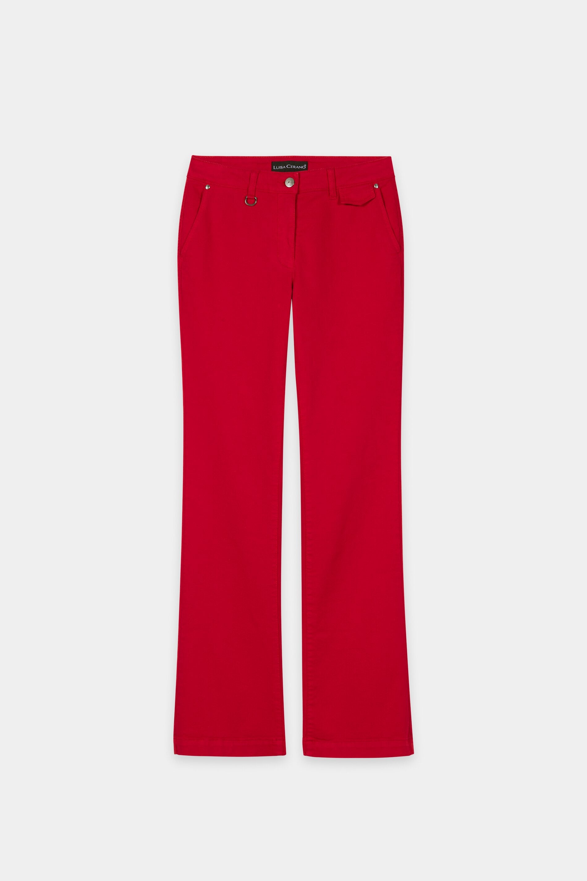 Authentic-Flared-Denim - cherry red - Standard | Artikel Front