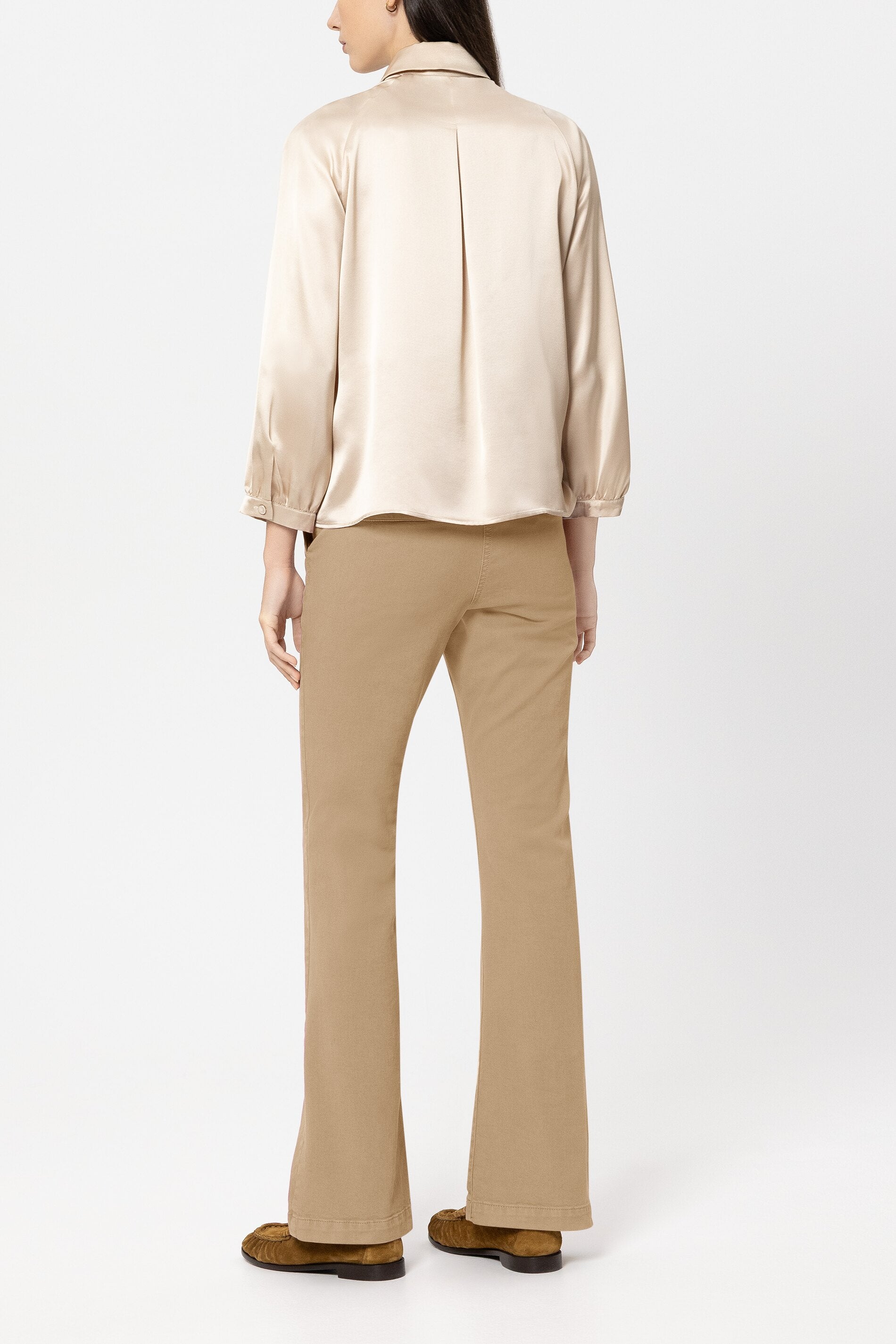 Authentic-Flared-Denim - golden camel - Standard | Model Rück