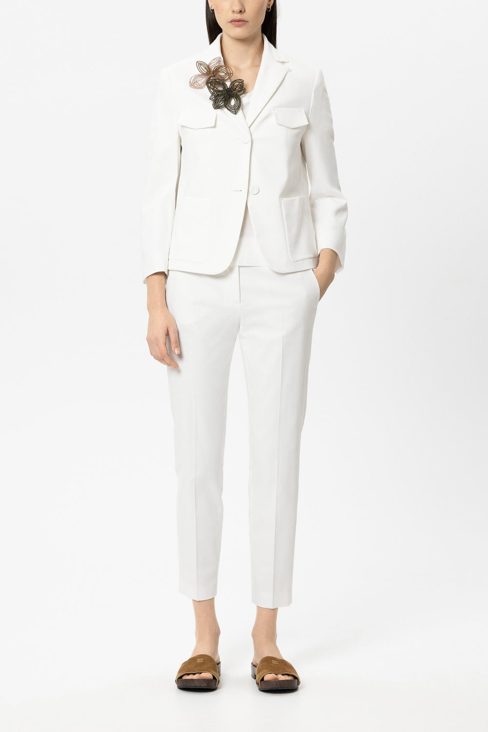 Slim-Tailored-Pants - white - Standard