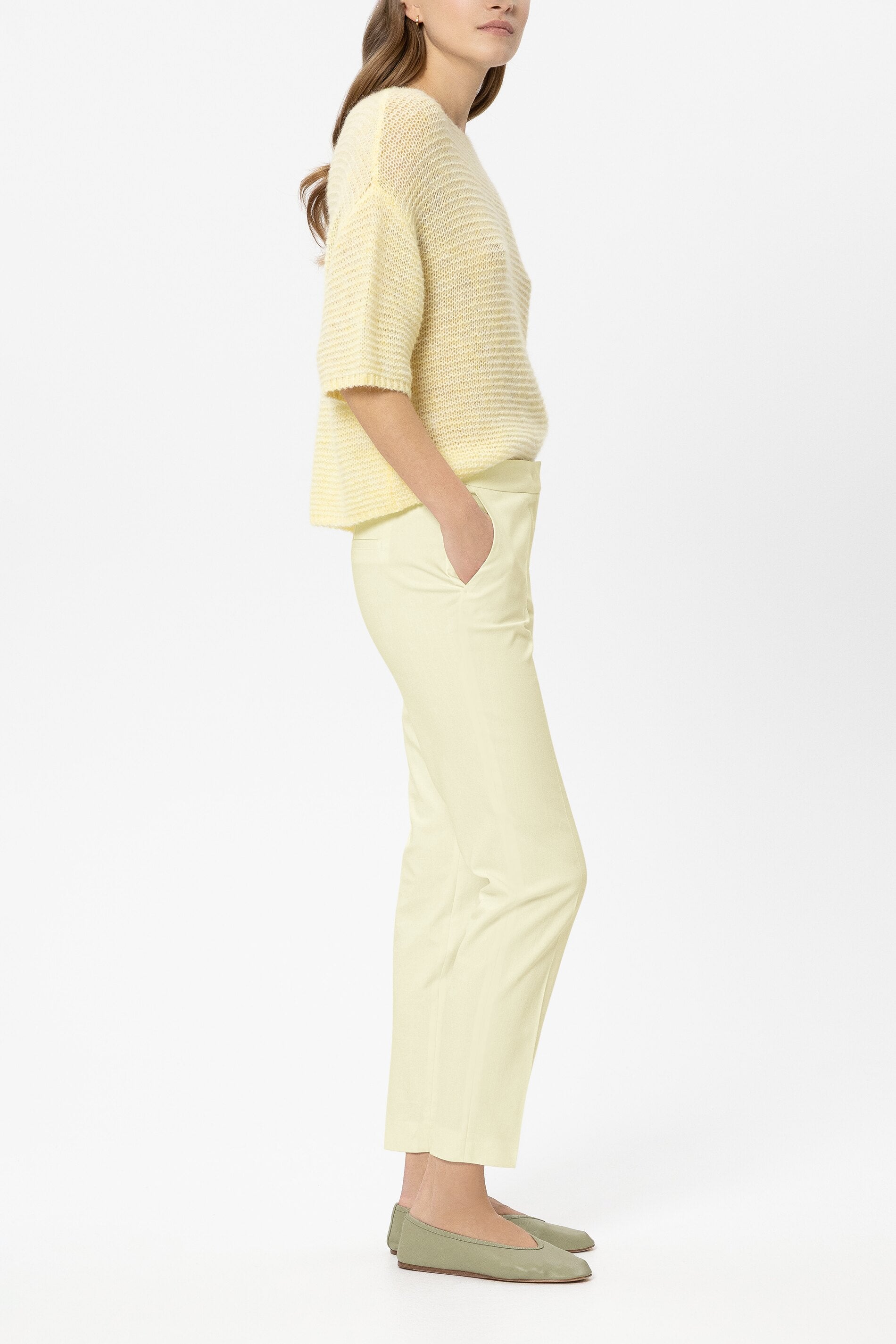 Slim-Tailored-Pants - citron - Standard | Model Seite