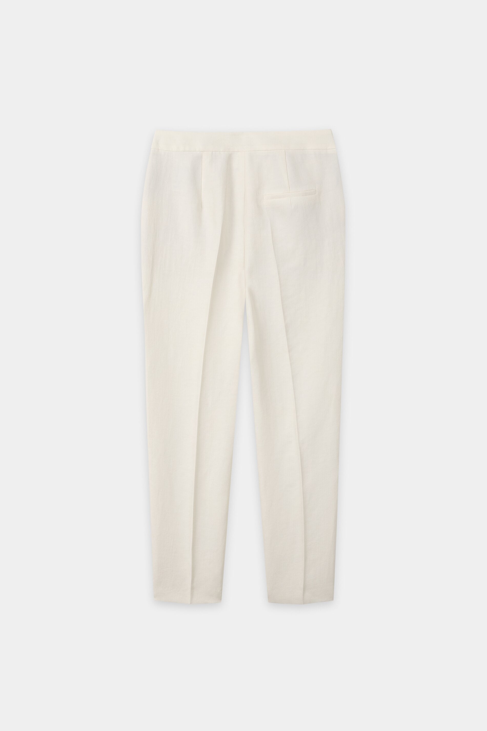 Tapered-Pants aus Leinen-Mix - milk - Standard | Artikel Rück
