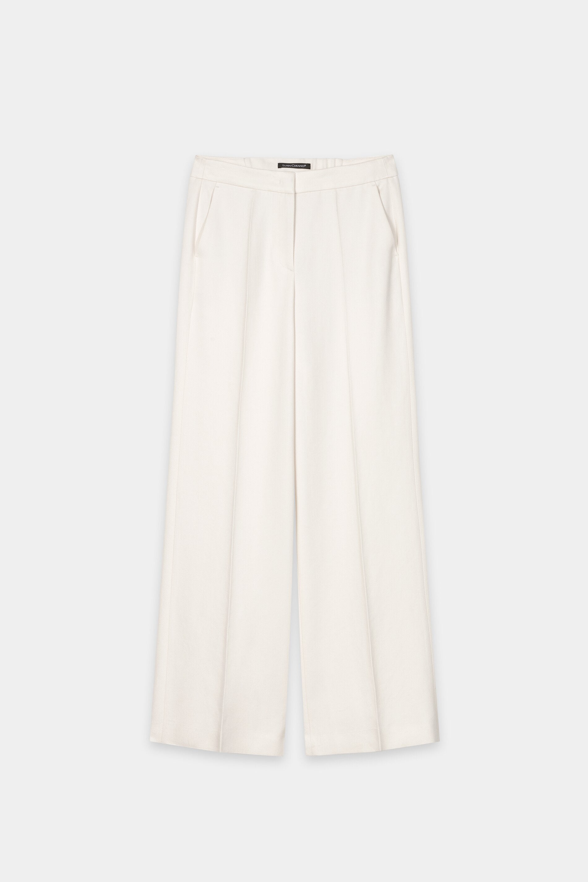 Twill-Wideleg-Pants - cream - Standard | Artikel Front