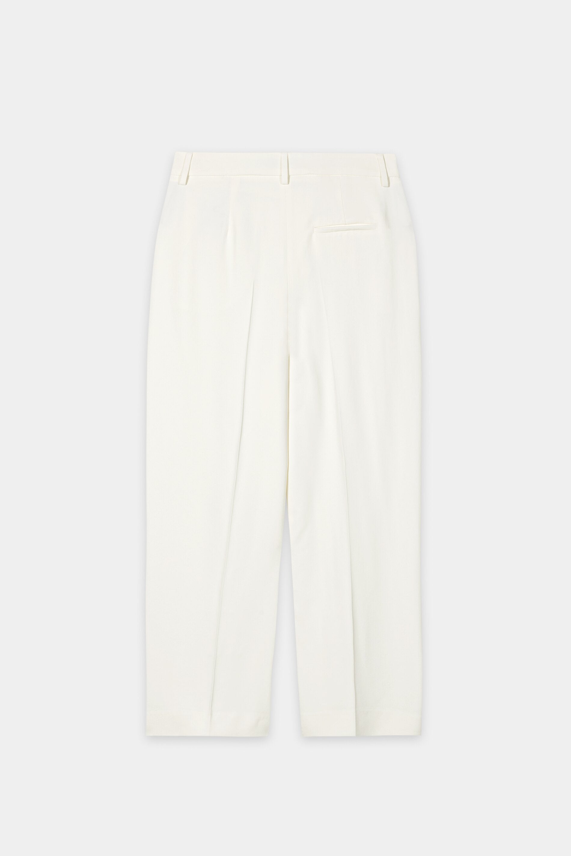 Tapered-Pants mit Bundfalten - off white - Standard | Artikel Rück