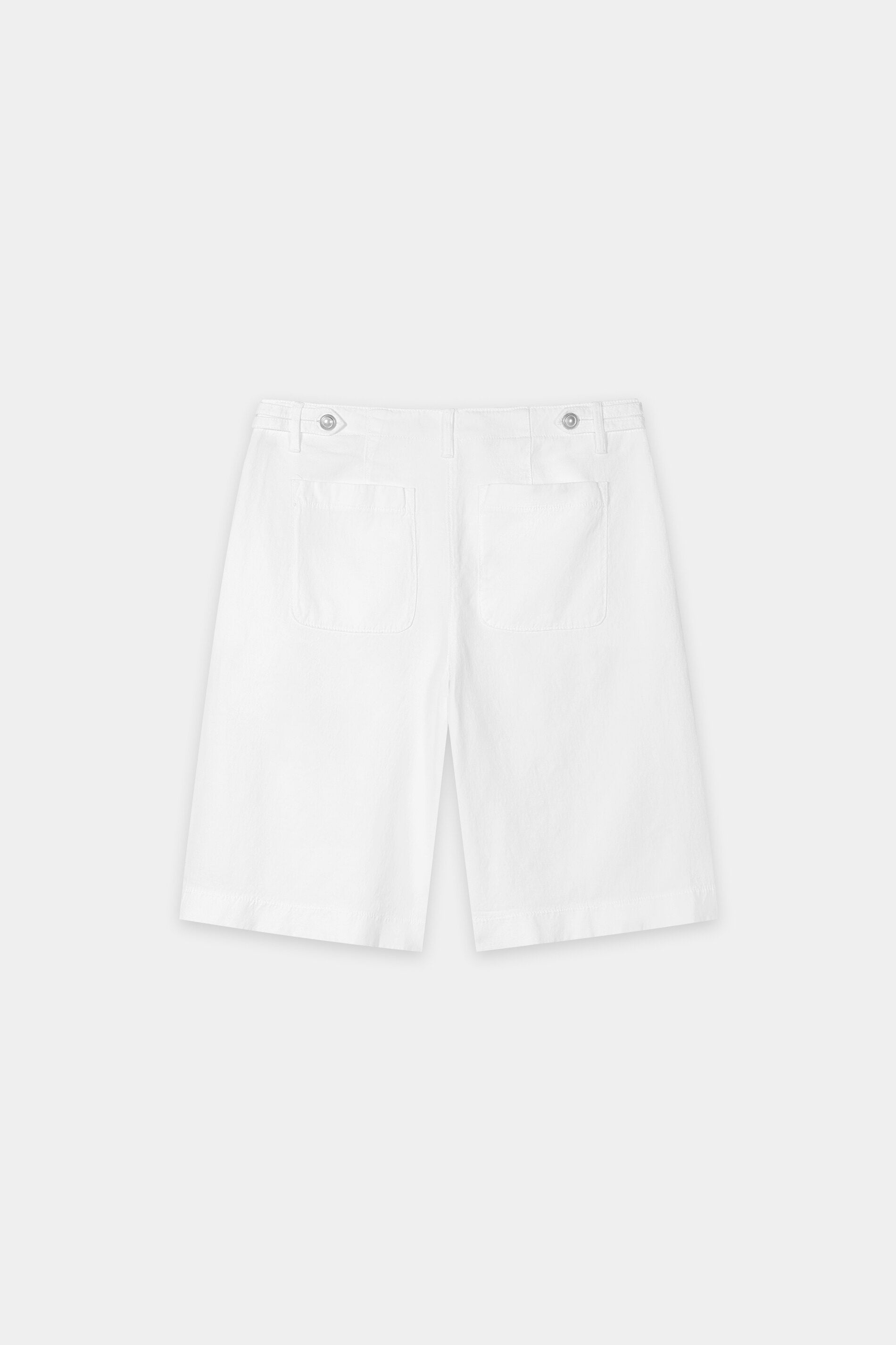 Bermuda aus Leinen-Mix - white - Standard | Artikel Rück