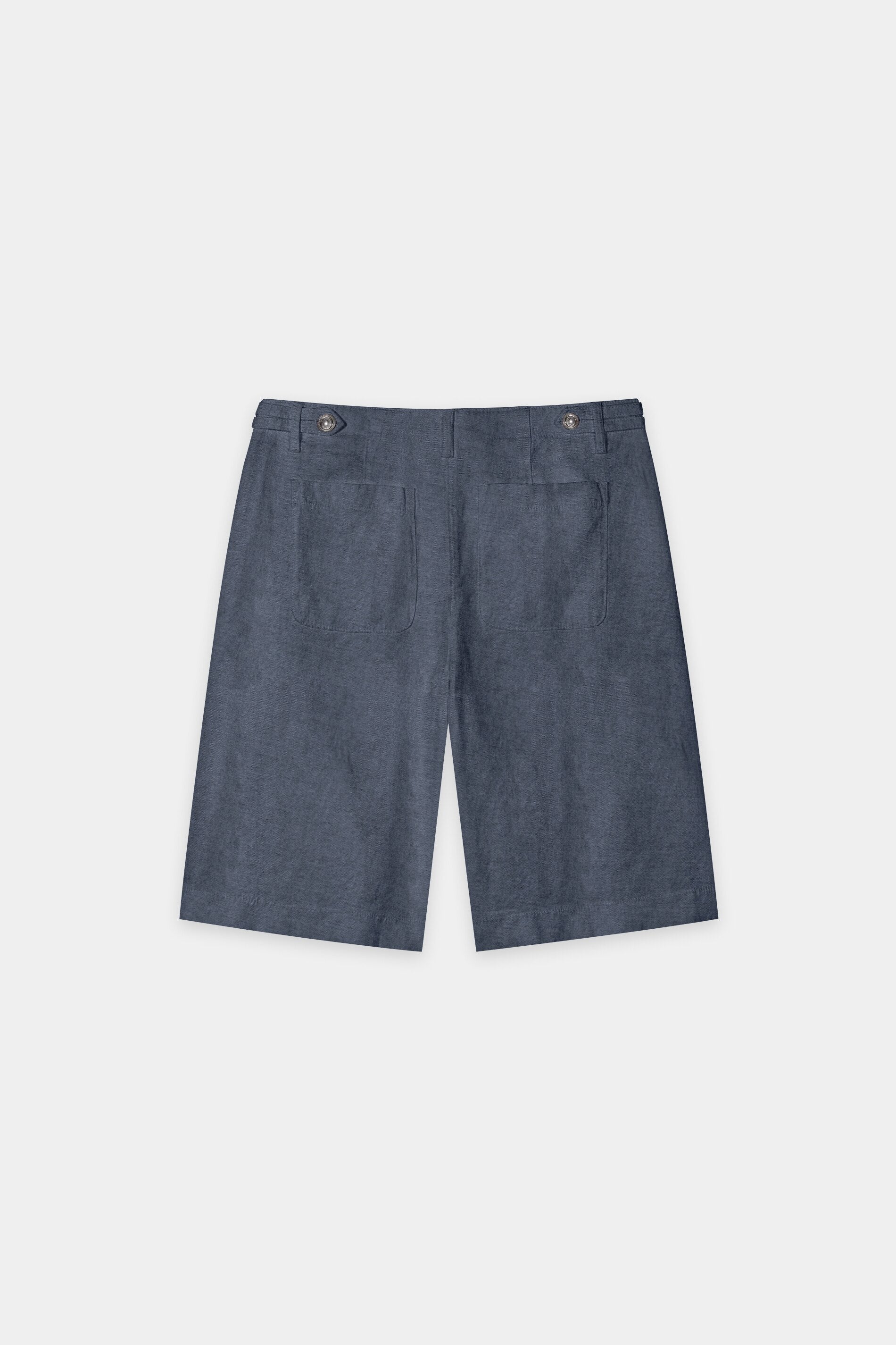Bermuda aus Leinen-Mix - tinted blue - Standard | Artikel Rück