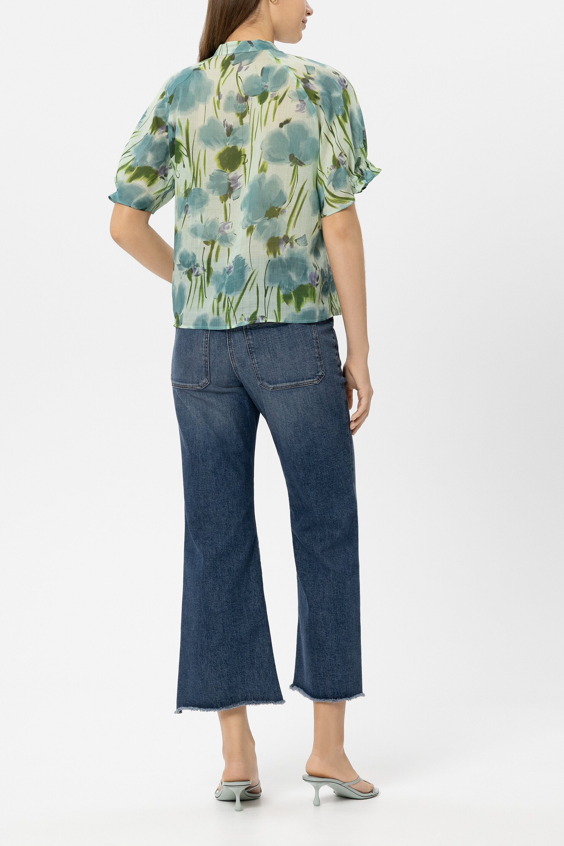 Babyflare-Stretch-Denim - denim blue - Standard | Model Rück