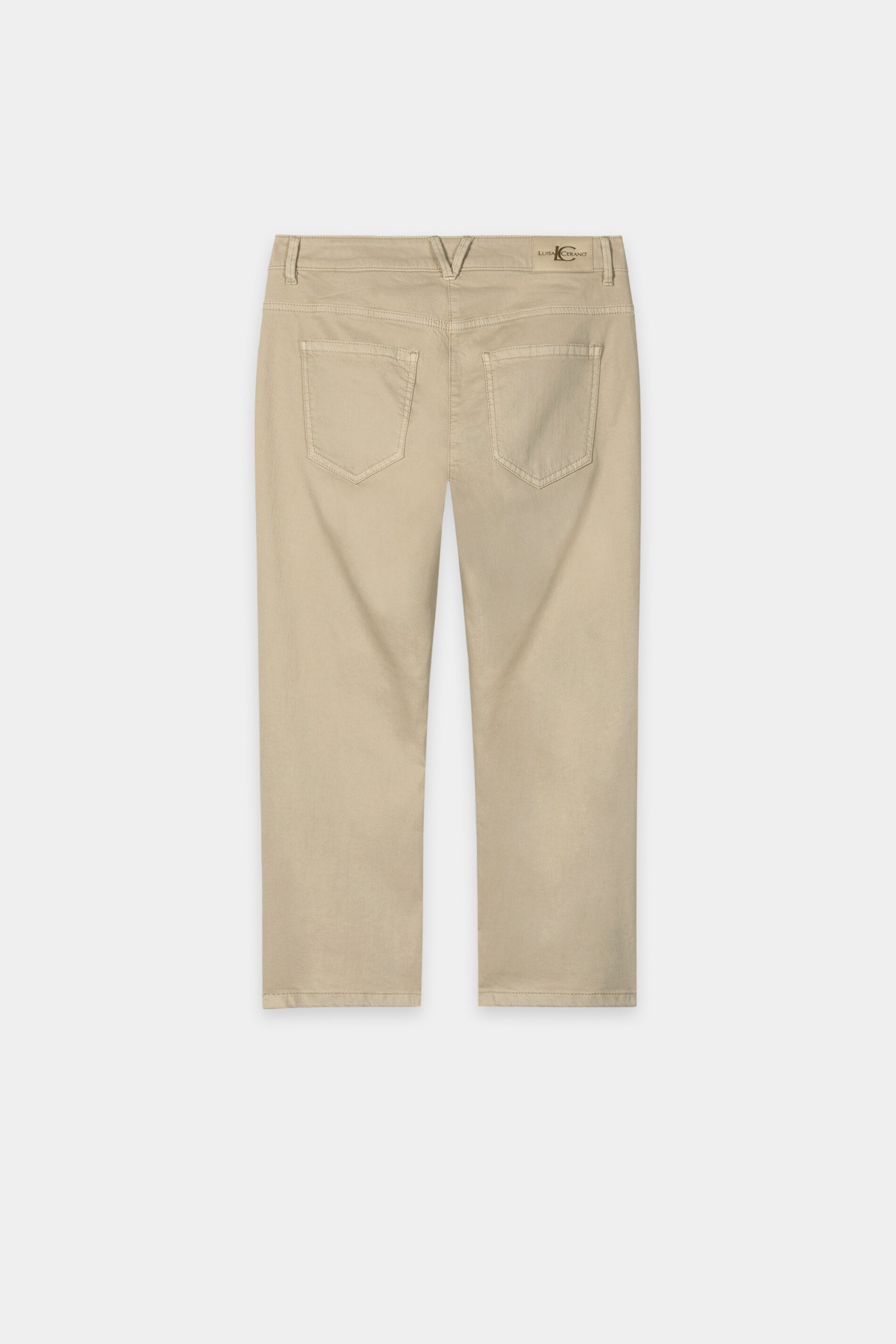 Skinny-Capri-Denim - sand - Standard | Artikel Rück