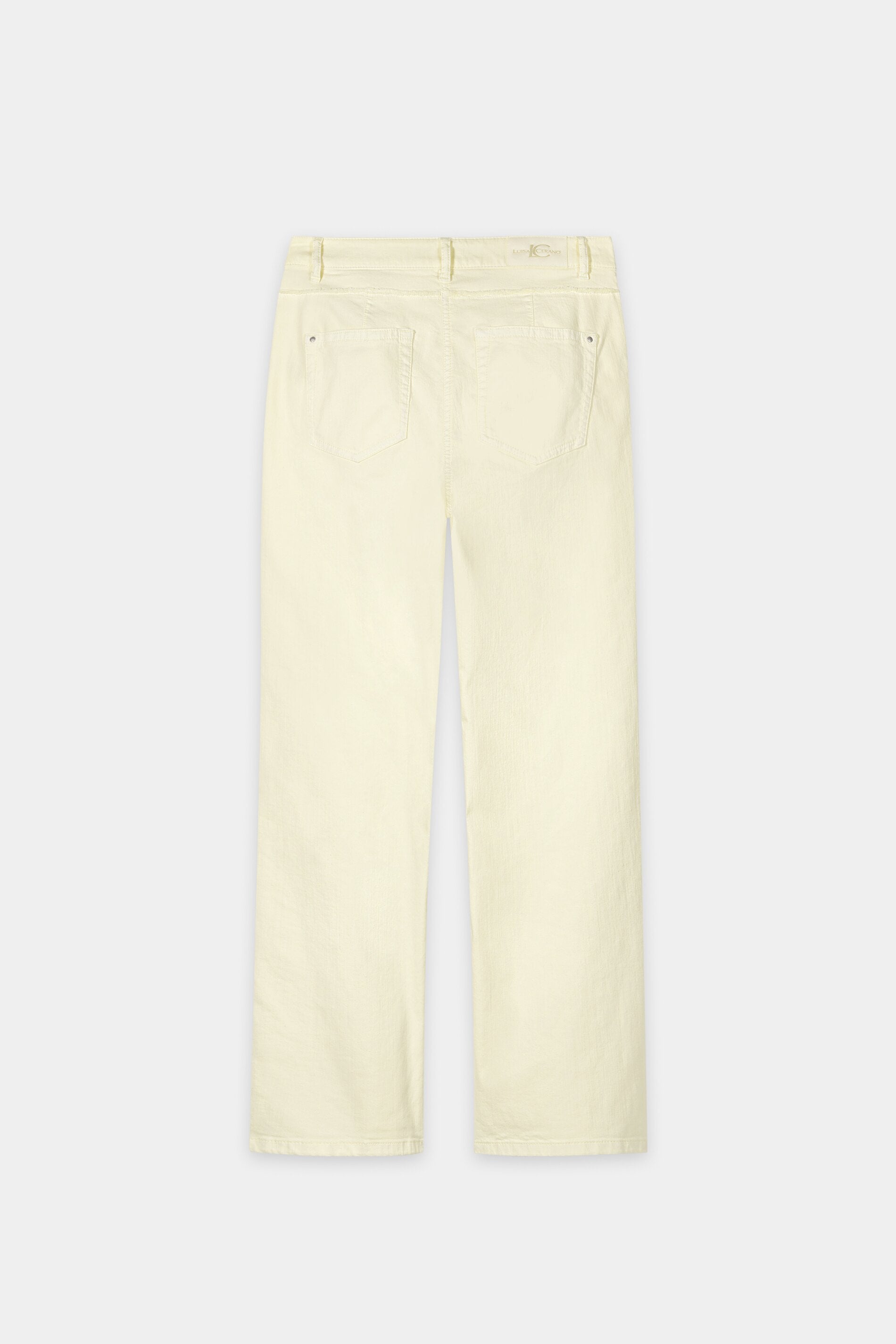 Straight-Denim mit Doppelbund - citron - Standard | Artikel Rück