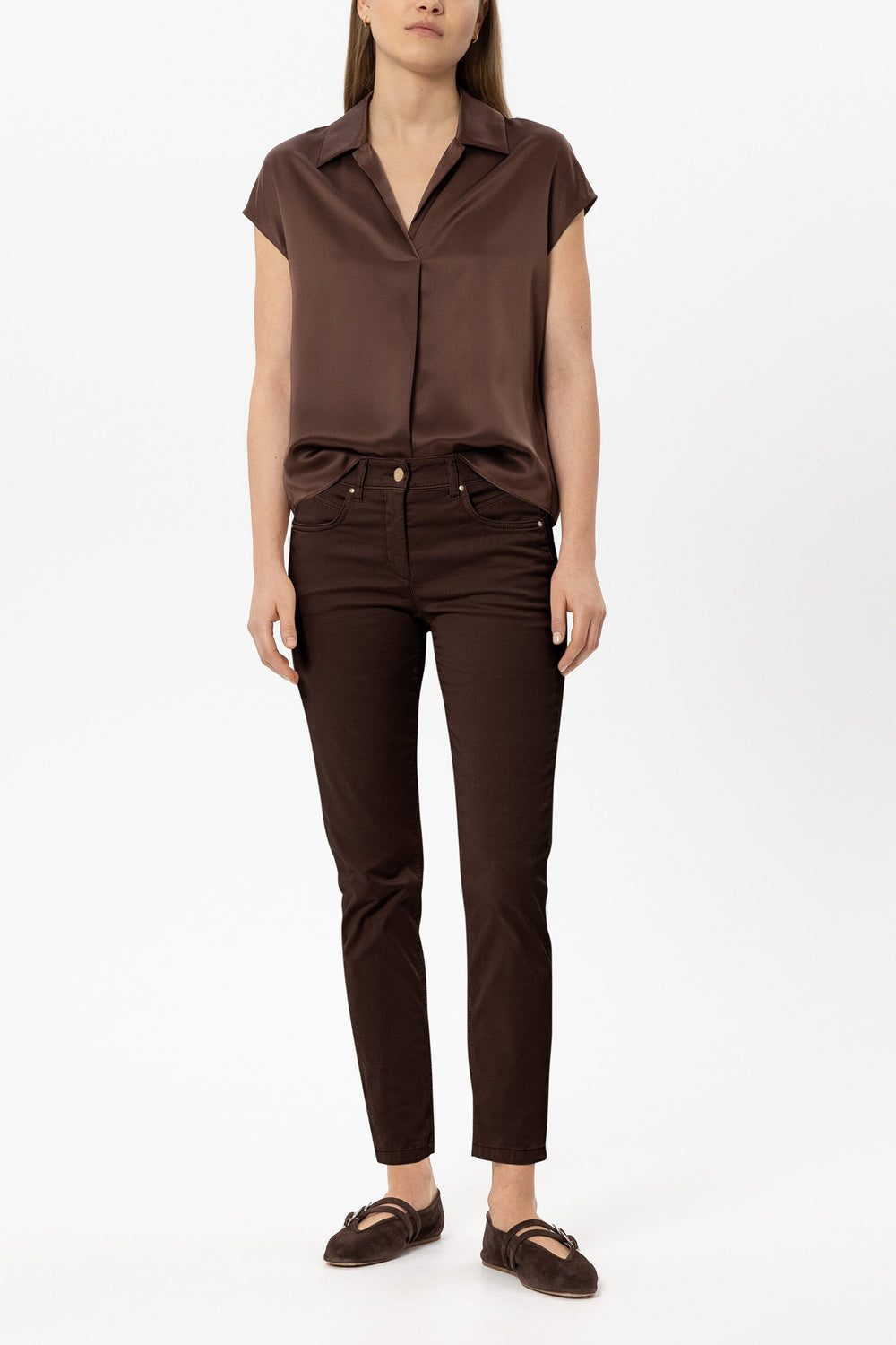 High-Stretch-Colour-Denim - marone - Standard