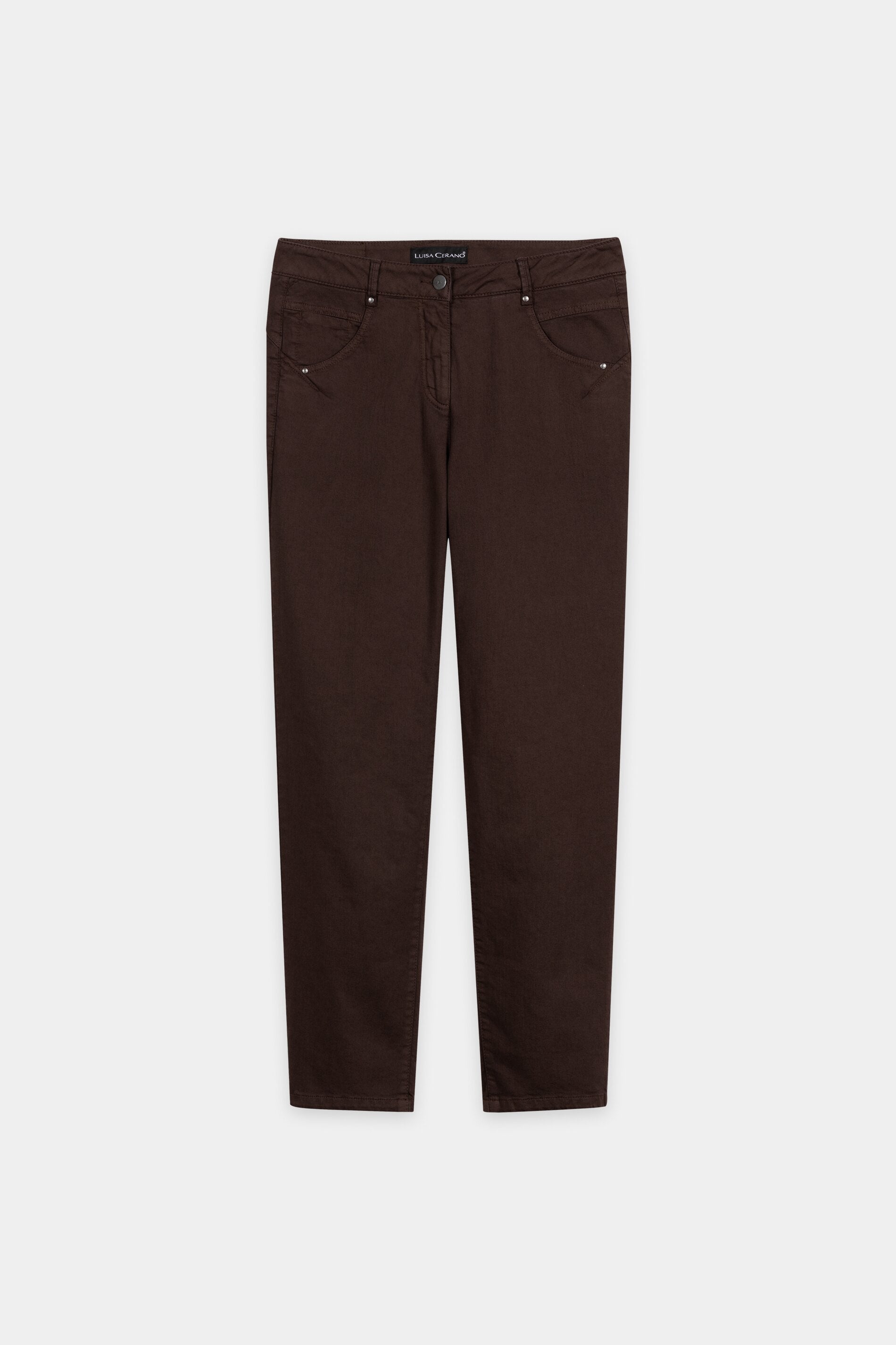 Chino-Colour-Denim - marone - Standard | Artikel Front
