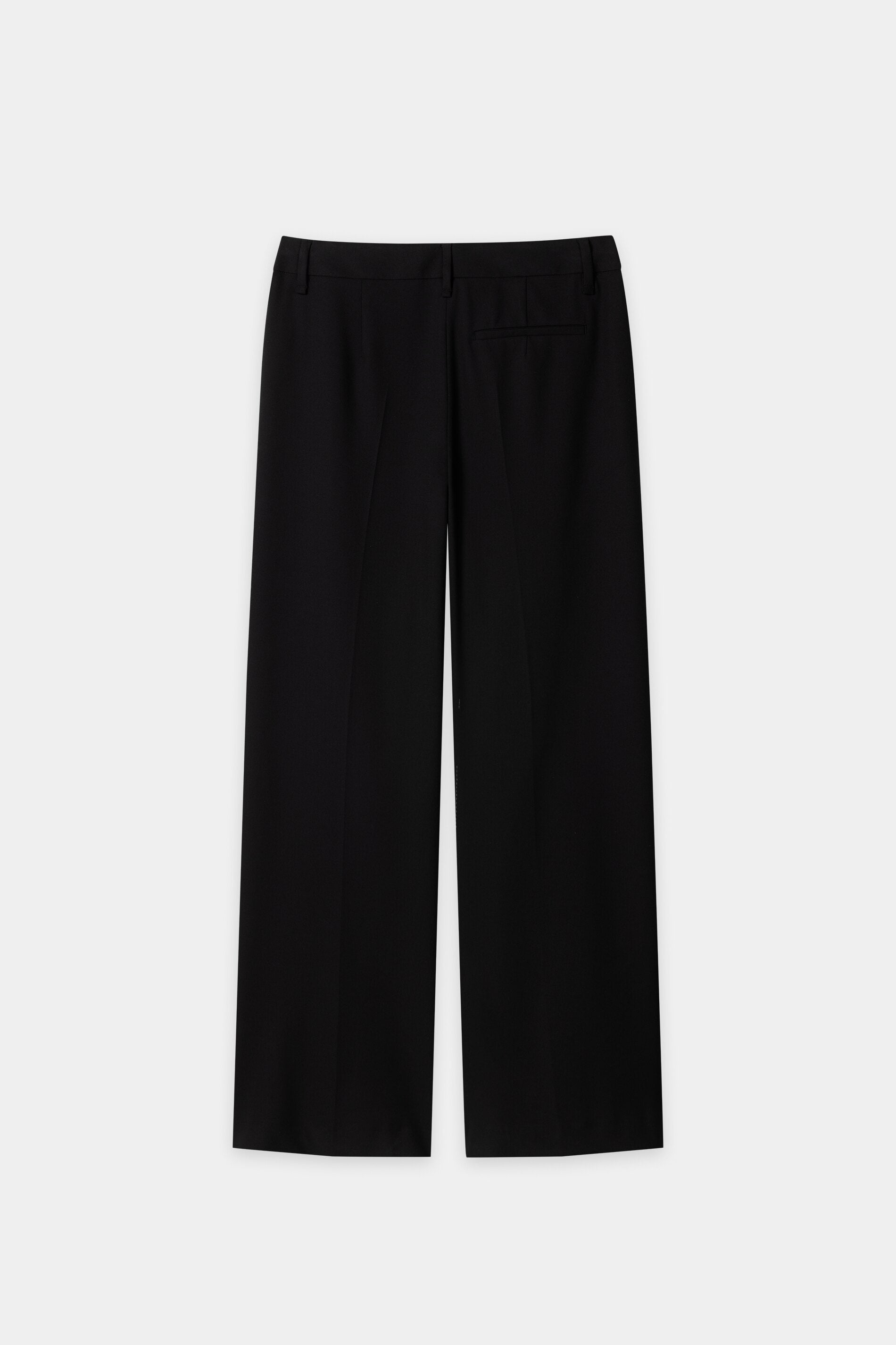 Wideleg-Pants mit Bundfalten - black - Standard | Artikel Rück