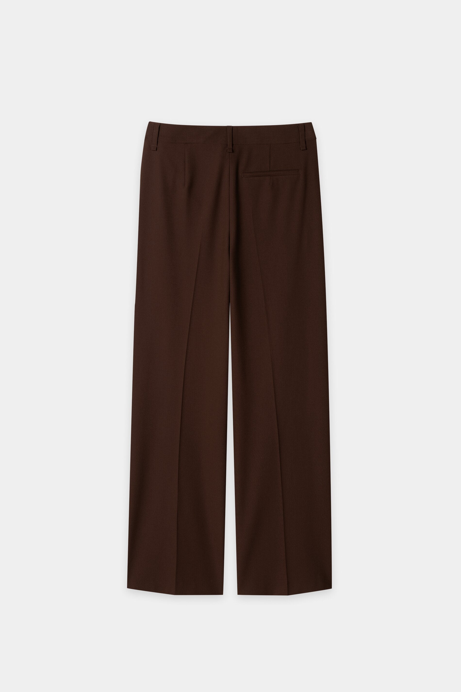 Wideleg-Pants mit Bundfalten - marone - Standard | Artikel Rück