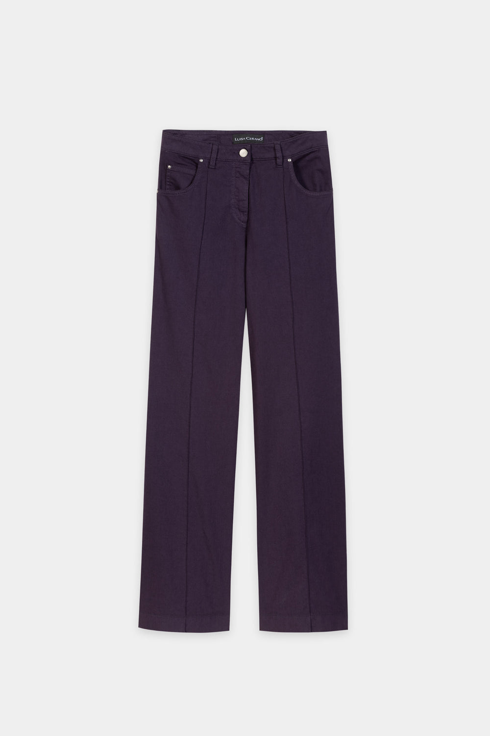 Flared-Colour-Denim - plum - Standard