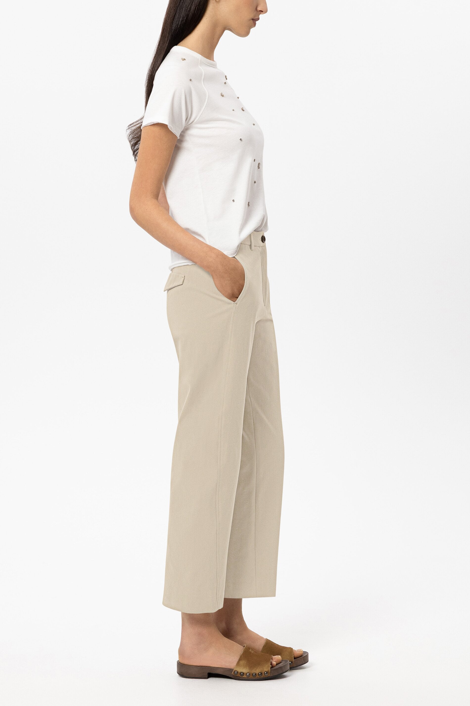 Baumwoll-Barrelleg-Pants - ginger - Standard | Model Seite