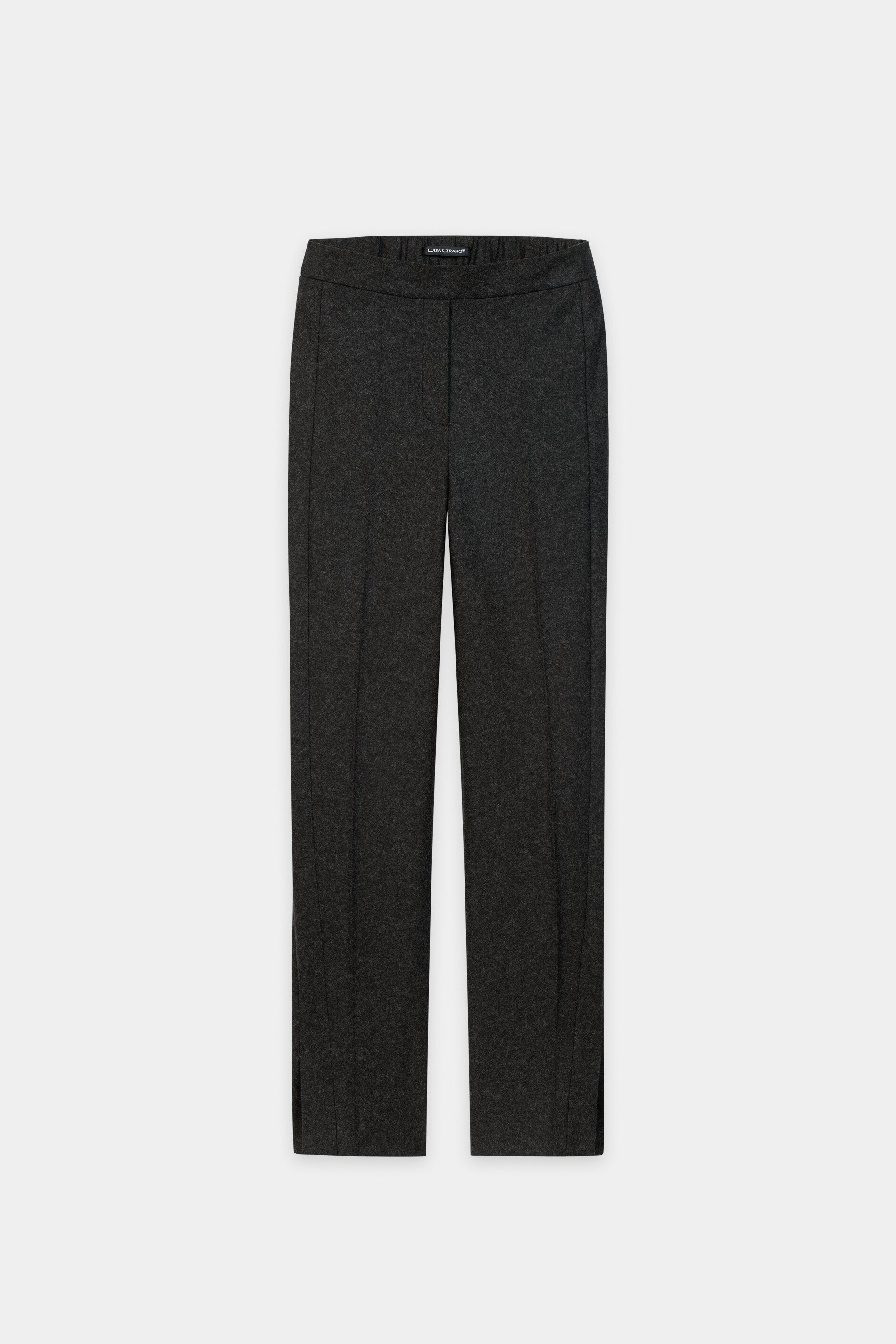 Flanell-Wideleg-Pants - anthracite - Standard | Artikel Front