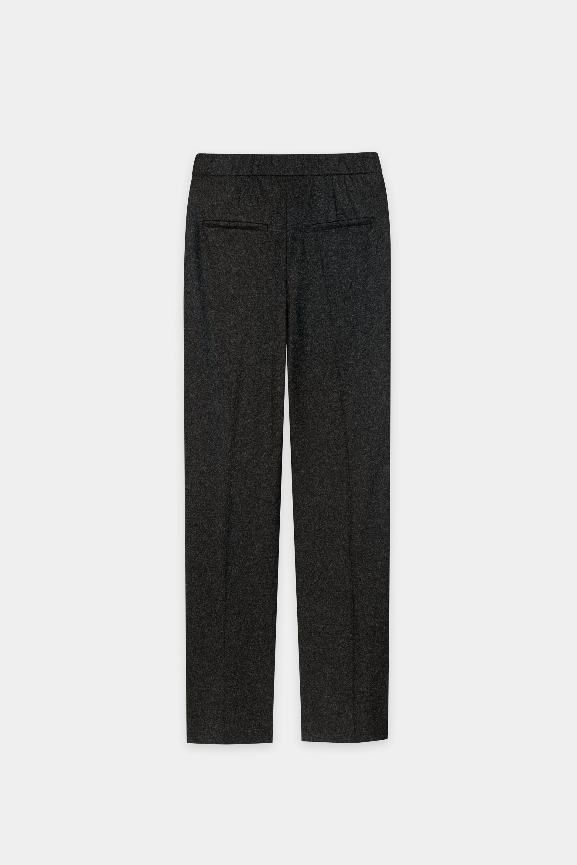 Flanell-Wideleg-Pants - anthracite - Standard | Artikel Rück