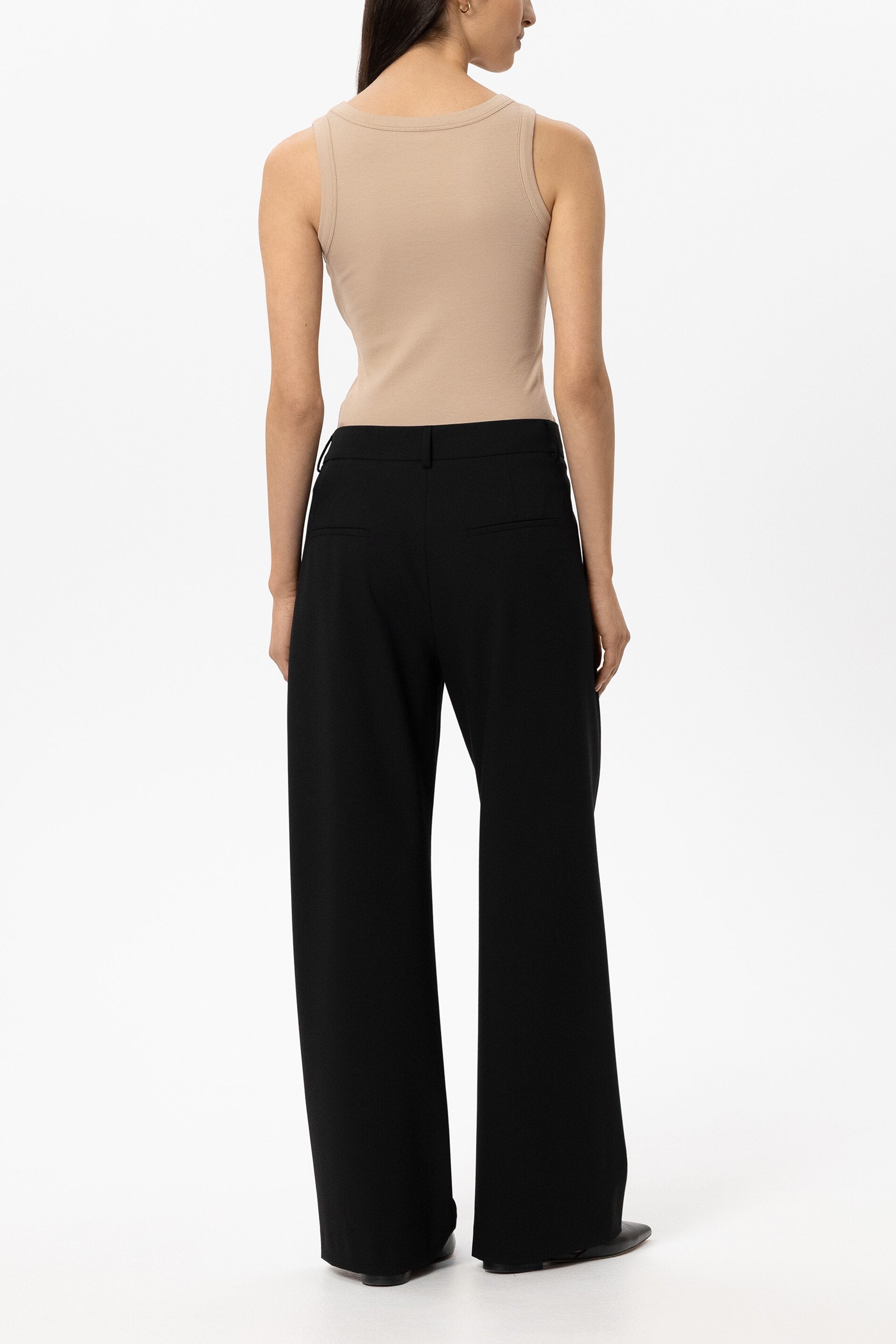 Wideleg-Pants - black - Standard | Model Rück