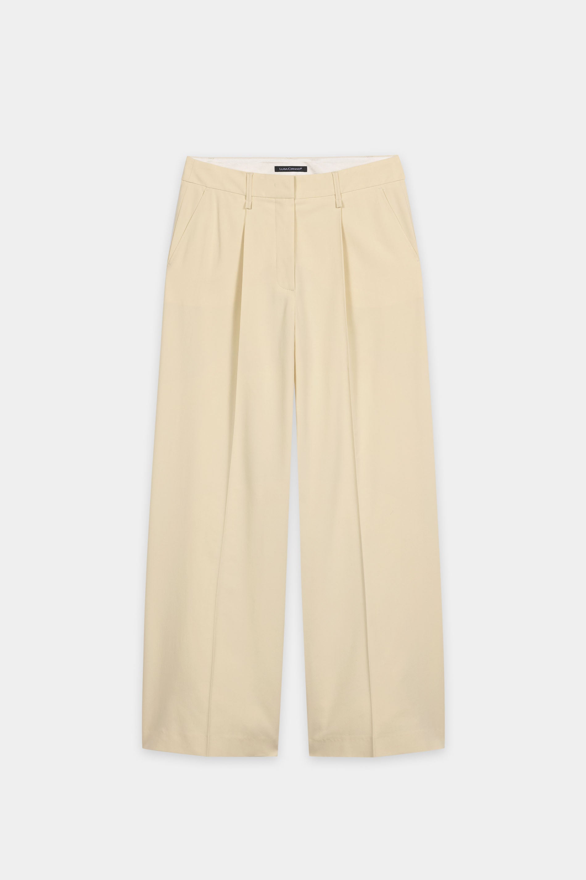 Canvas-Wideleg-Pants - butter yellow - Standard | Artikel Front