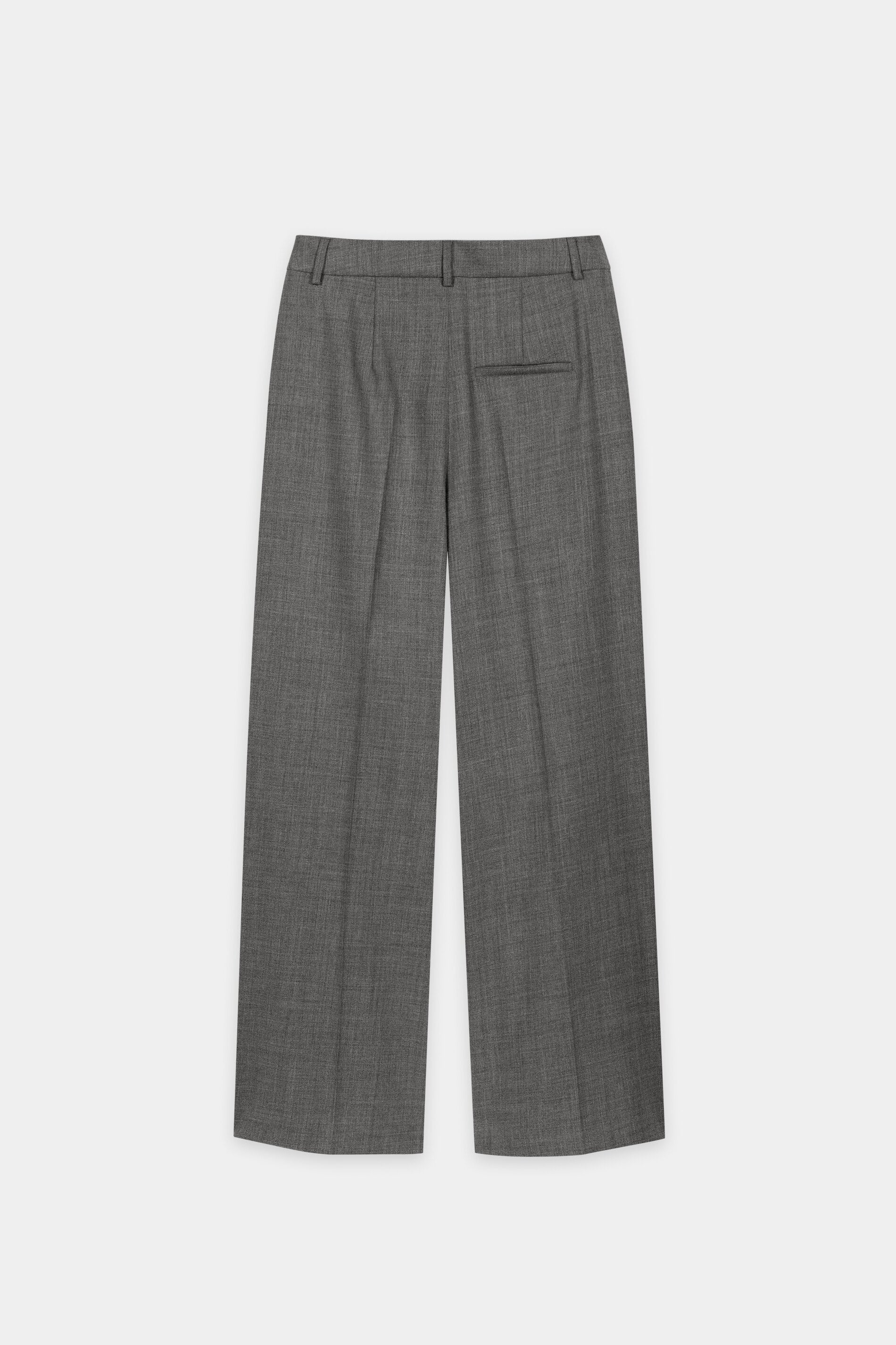 Wideleg-Pants aus Woll-Mix - multi - Standard | Artikel Rück