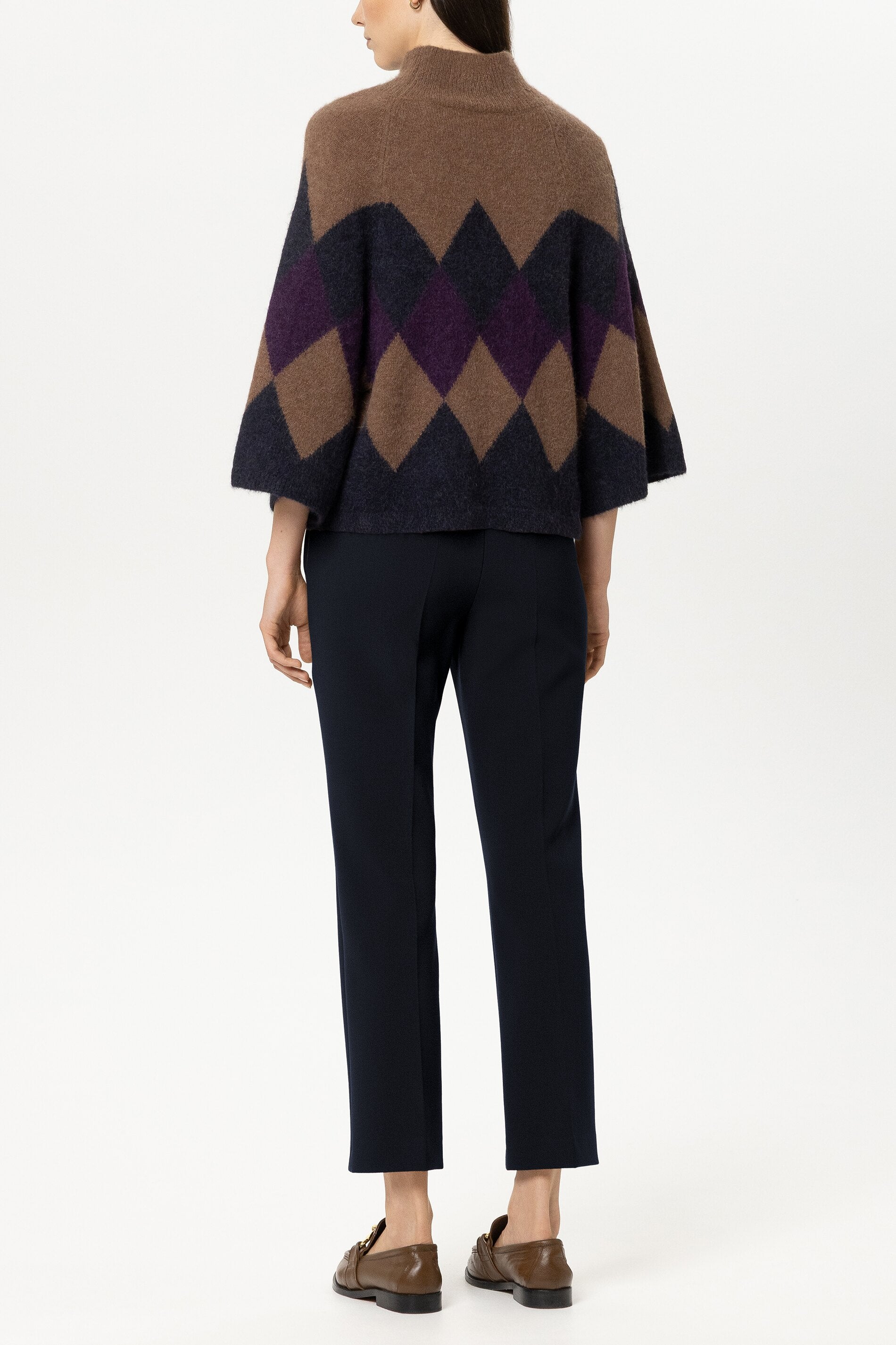 Babyflare-Pants - winter navy - Standard | Model Rück