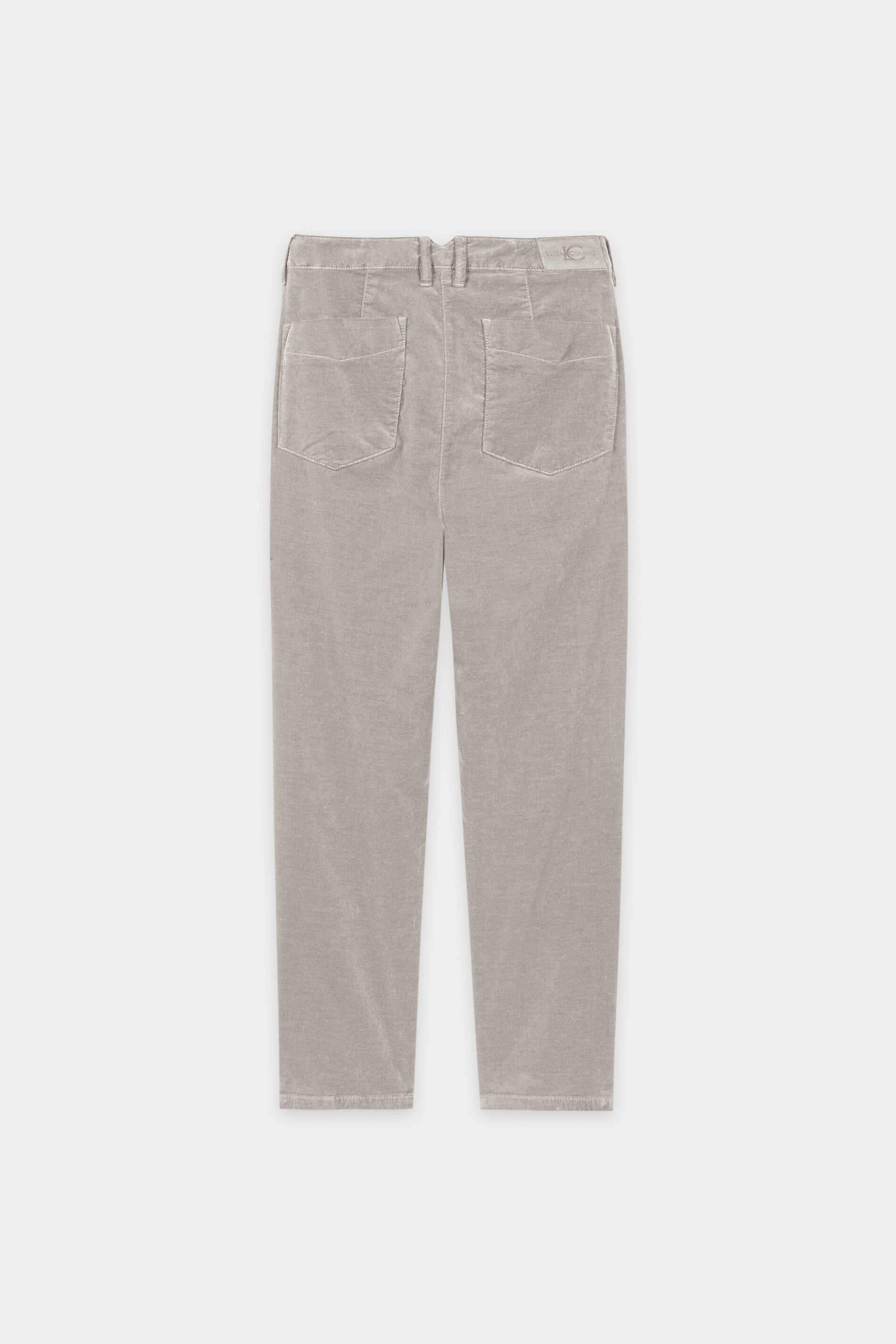 Barrelleg-Velvet-Pants - pearl - Standard | Artikel Rück