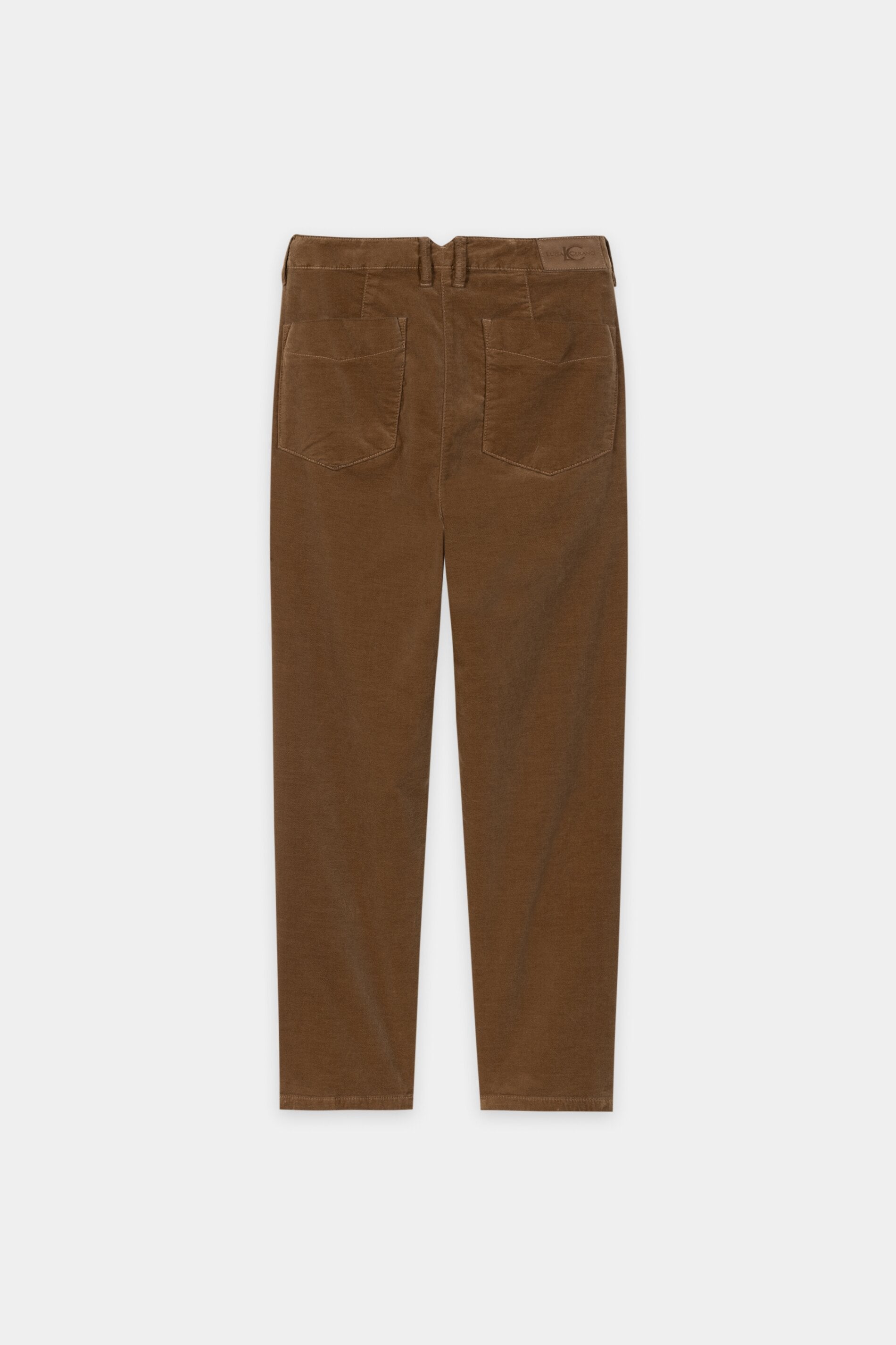 Barrelleg-Velvet-Pants - caramel - Standard | Artikel Rück