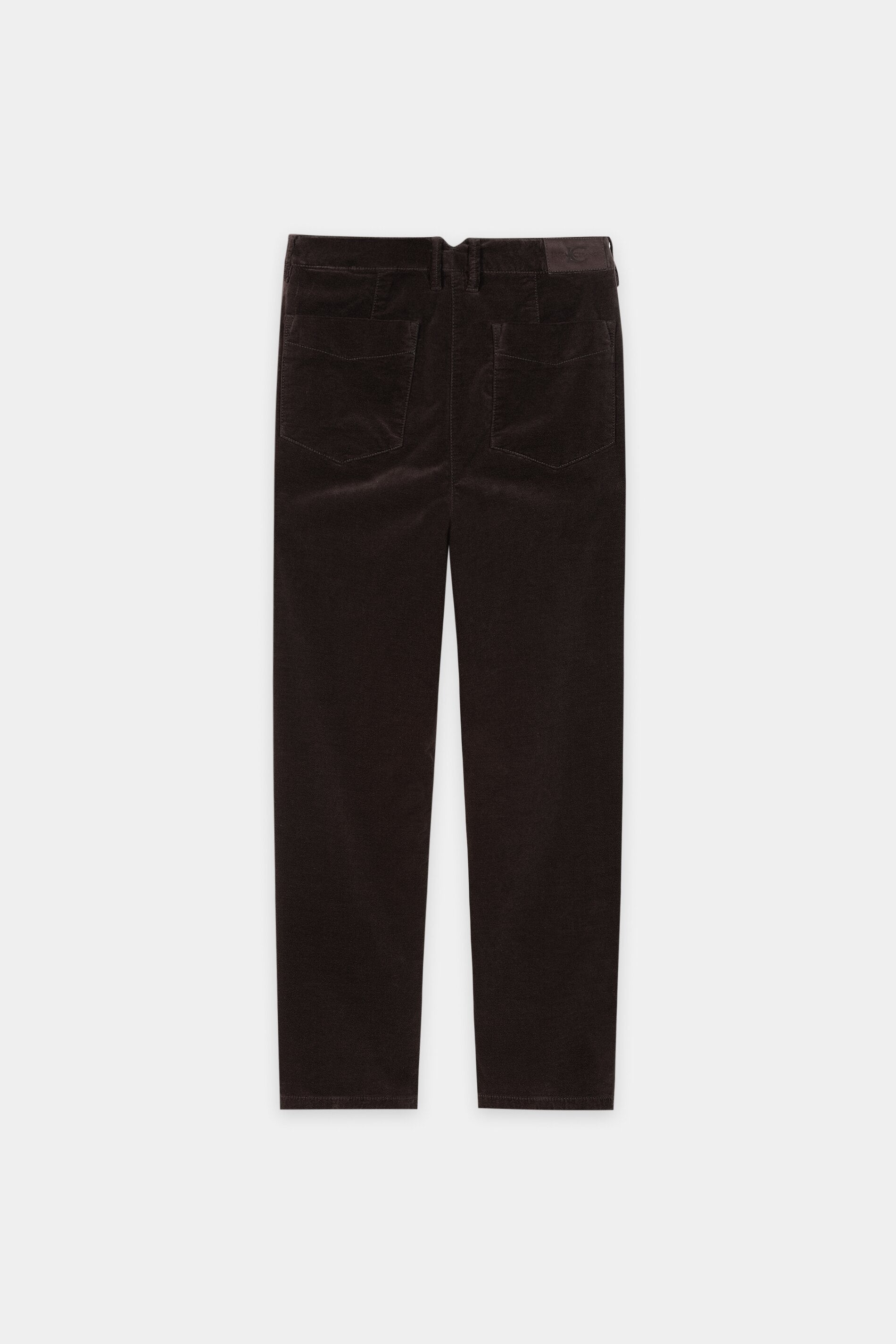 Barrelleg-Velvet-Pants - truffle - Standard | Artikel Rück