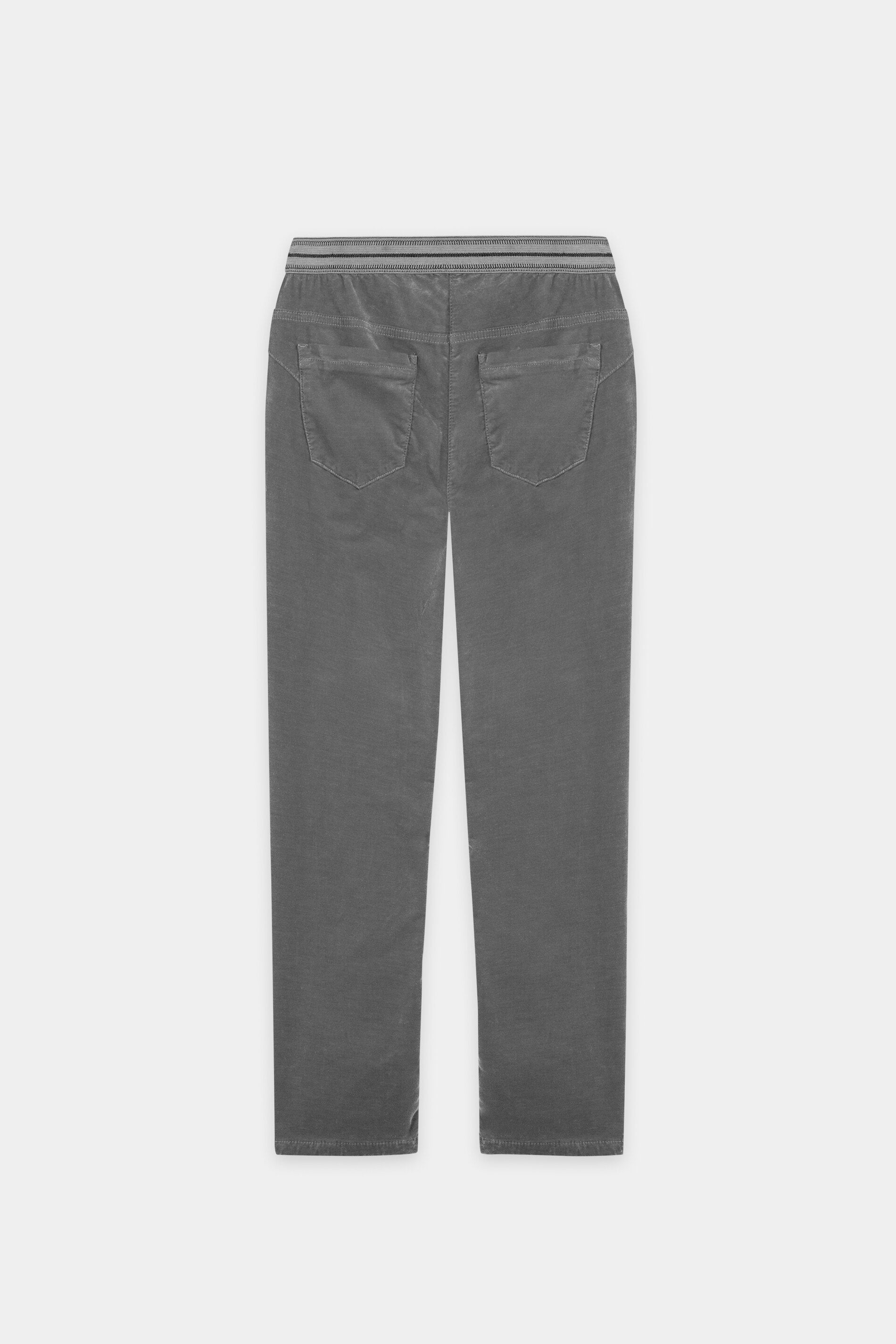 Skinny-Velvet-Pants - heather grey - Standard | Artikel Rück