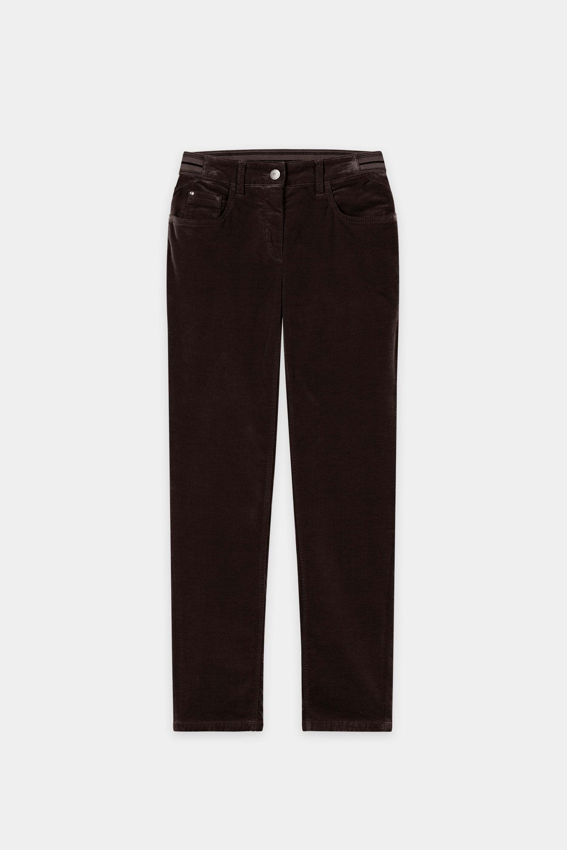 Skinny-Velvet-Pants - truffle - Standard | Artikel Front