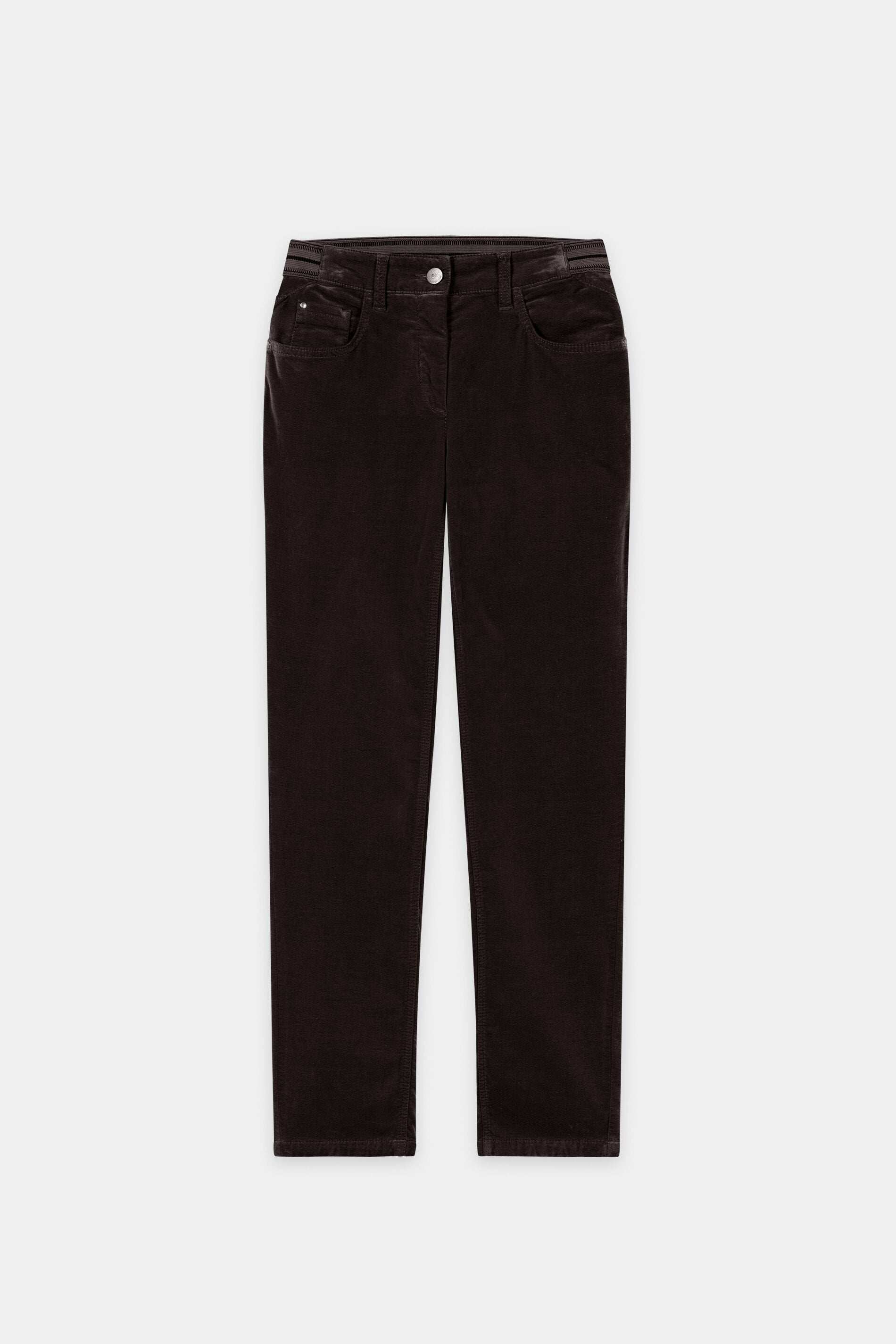 Skinny-Velvet-Pants - truffle - Standard | Artikel Front