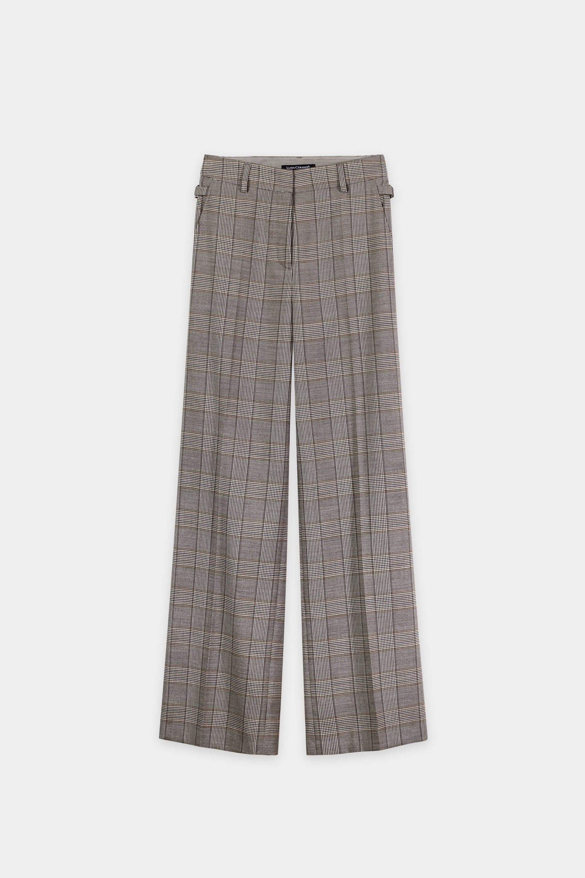 Karo-Wideleg-Pants - heather grey - Standard | Artikel Front
