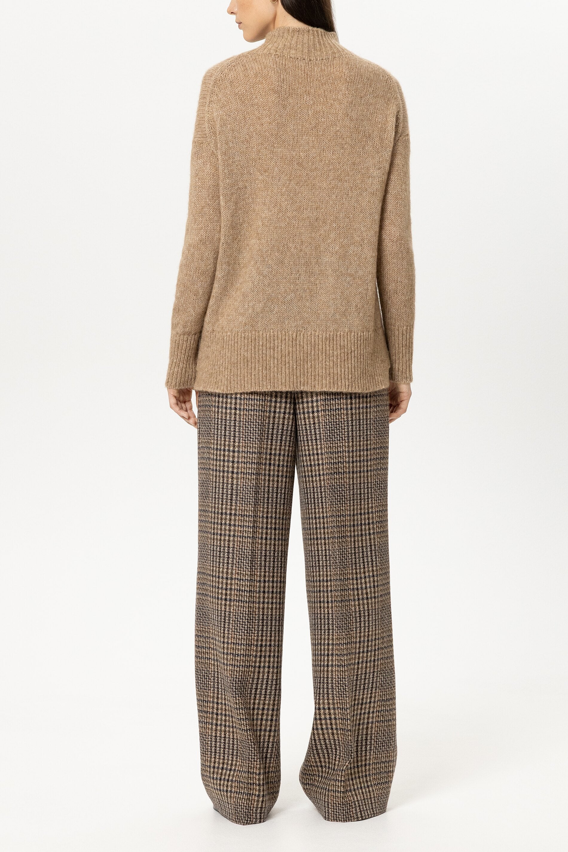 Karo-Wideleg-Pants - multi - Standard | Model Rück