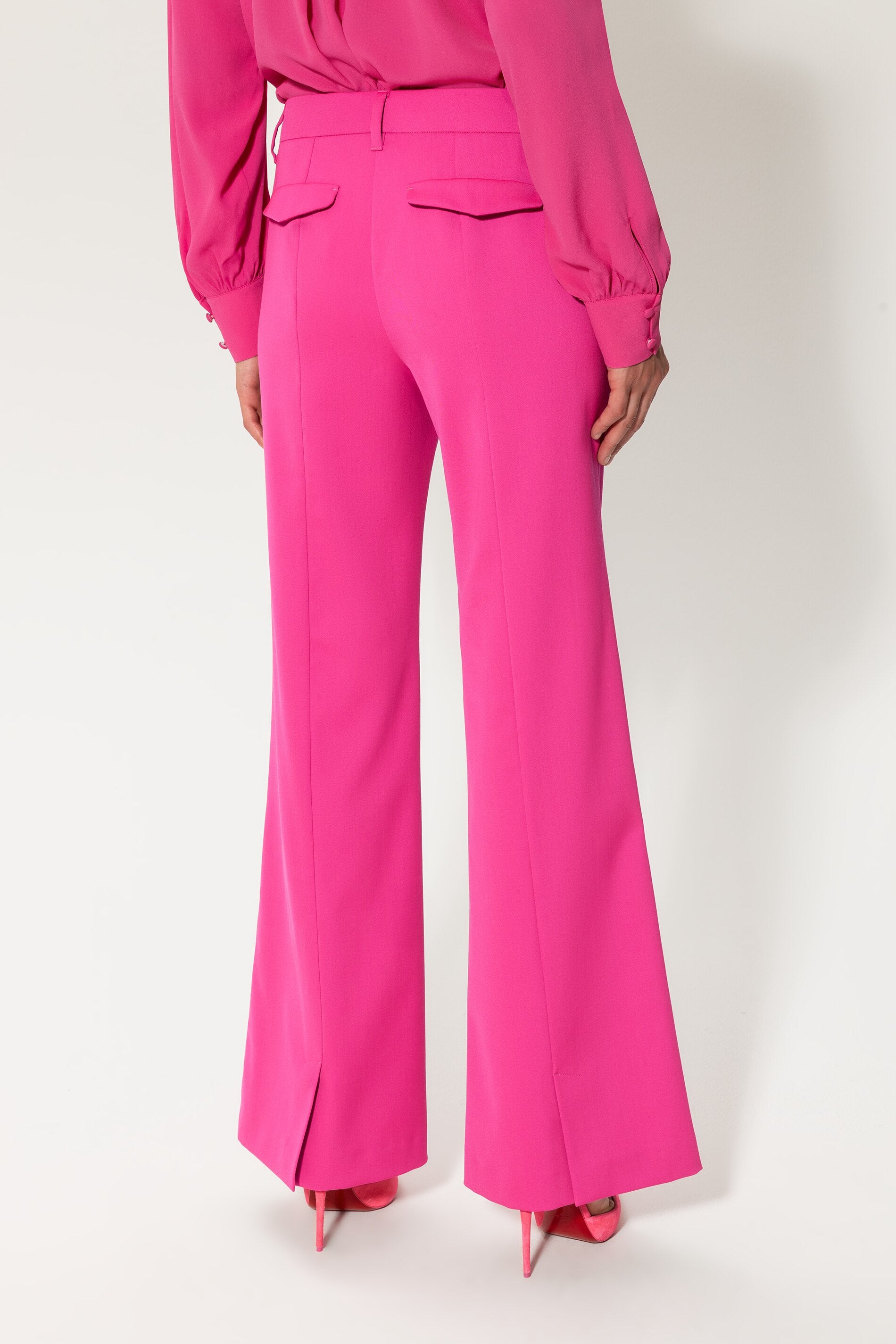 Bootleg-Pants - magenta pink - Standard | Model Rück