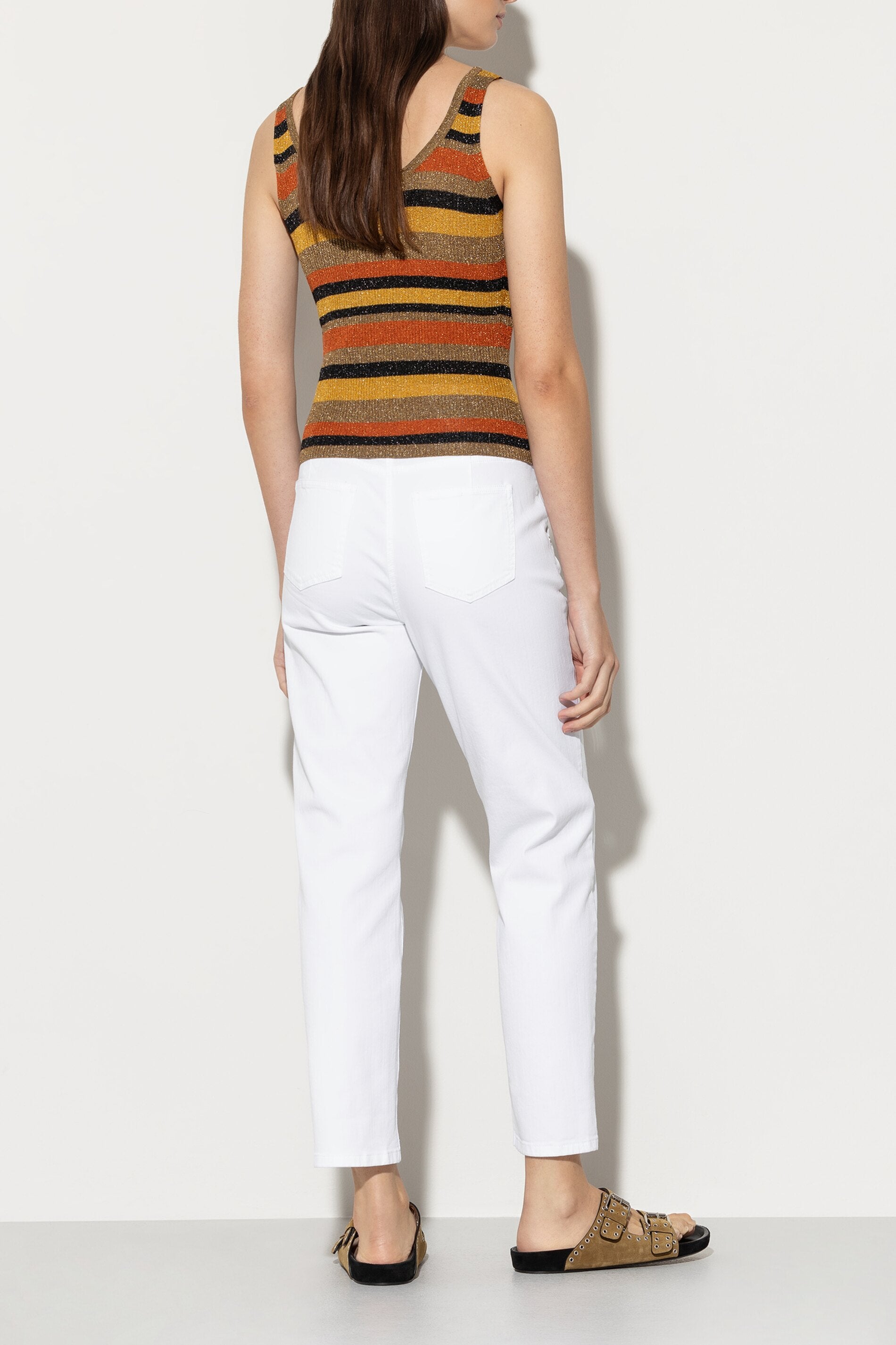 Straightleg-Denim - bleached white - Standard | Model Rück