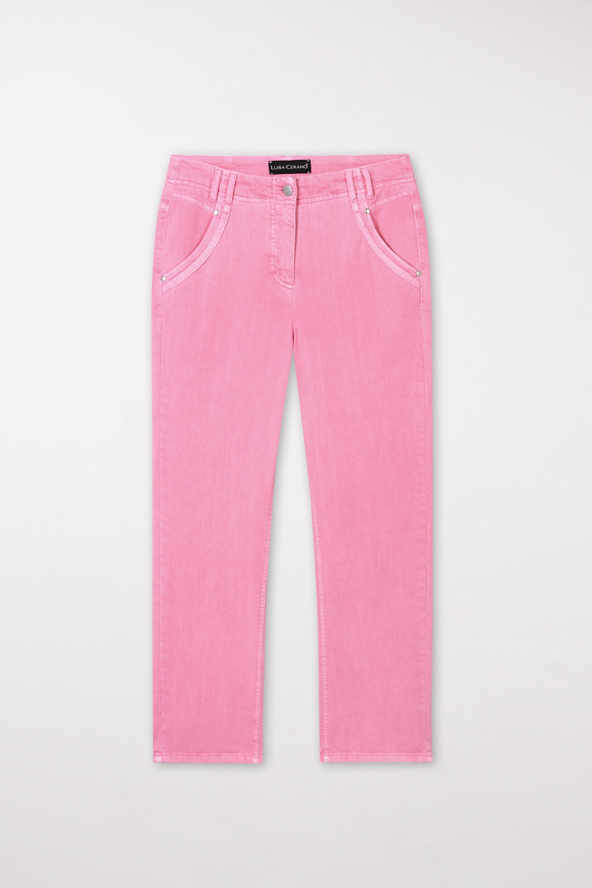 Straightleg-Denim - candy pink - Standard | Artikel Front