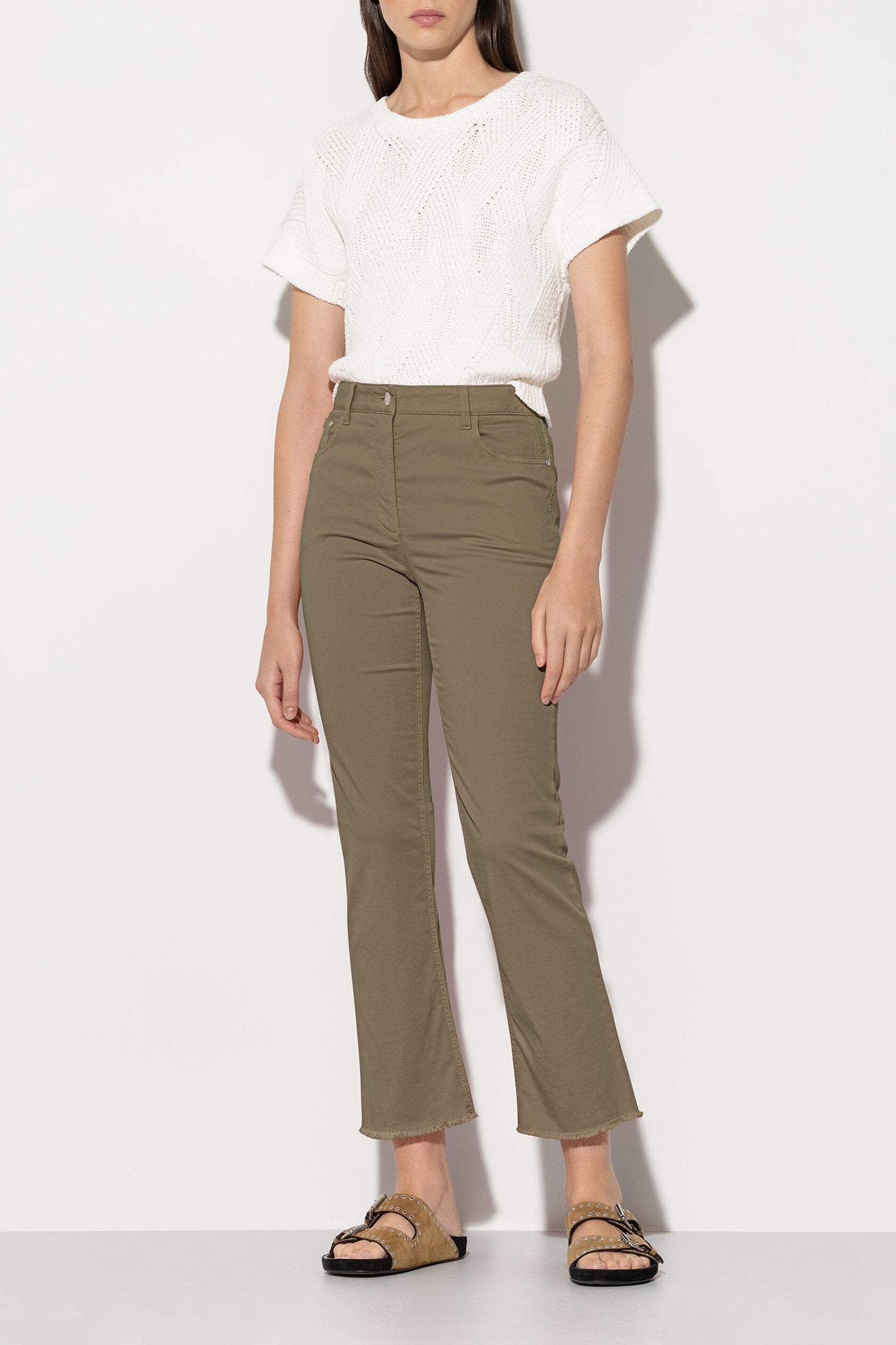 Babyflare-Colour-Denim - tobacco - Standard | Model Front