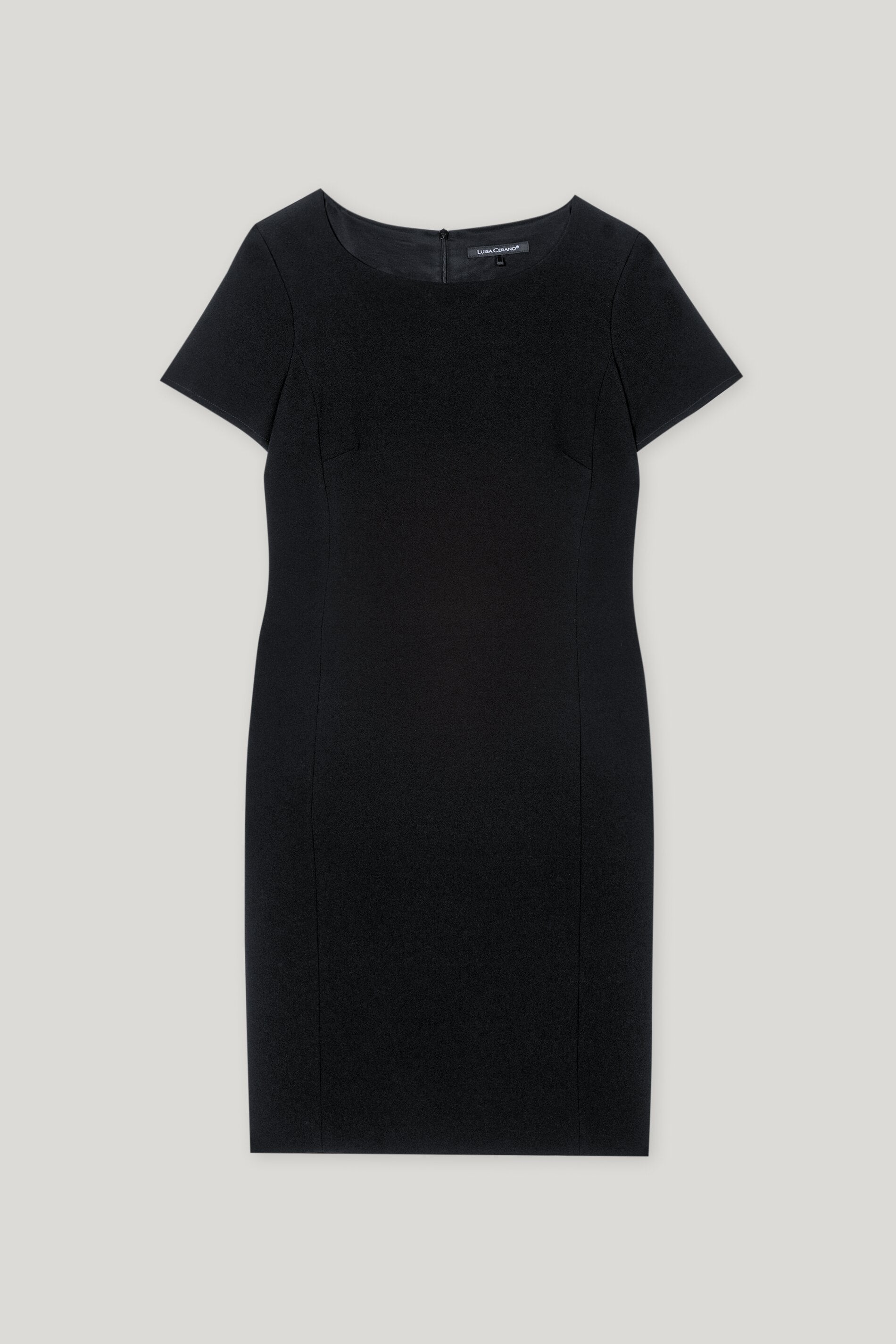 Shiftdress aus Techno Sablé - black - Standard | Artikel Front